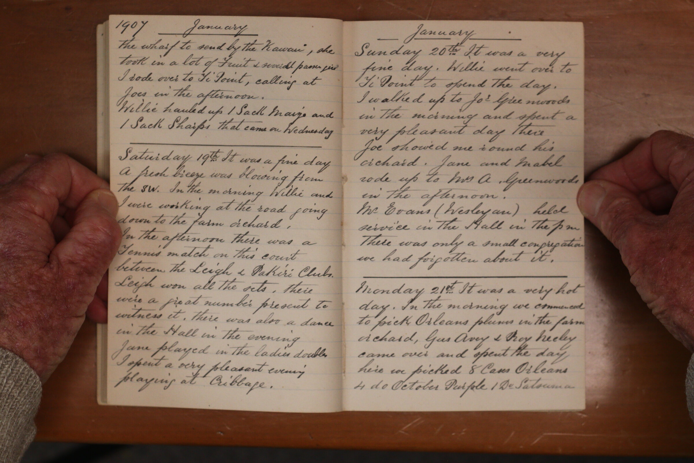 Original CS Clarke diary page