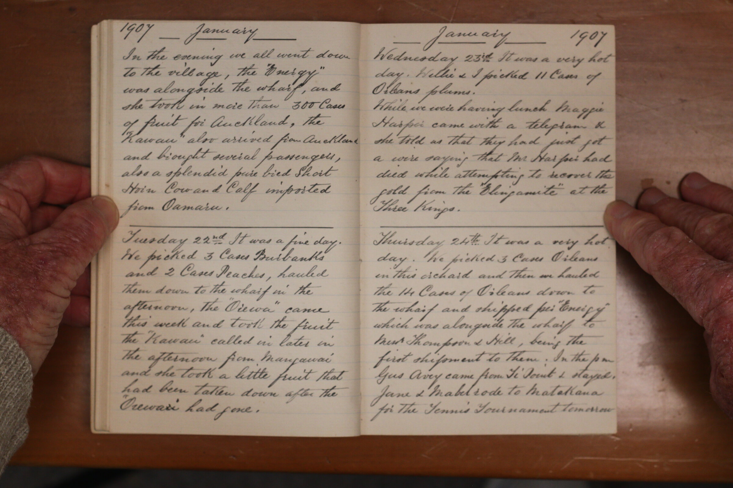 Original CS Clarke diary page