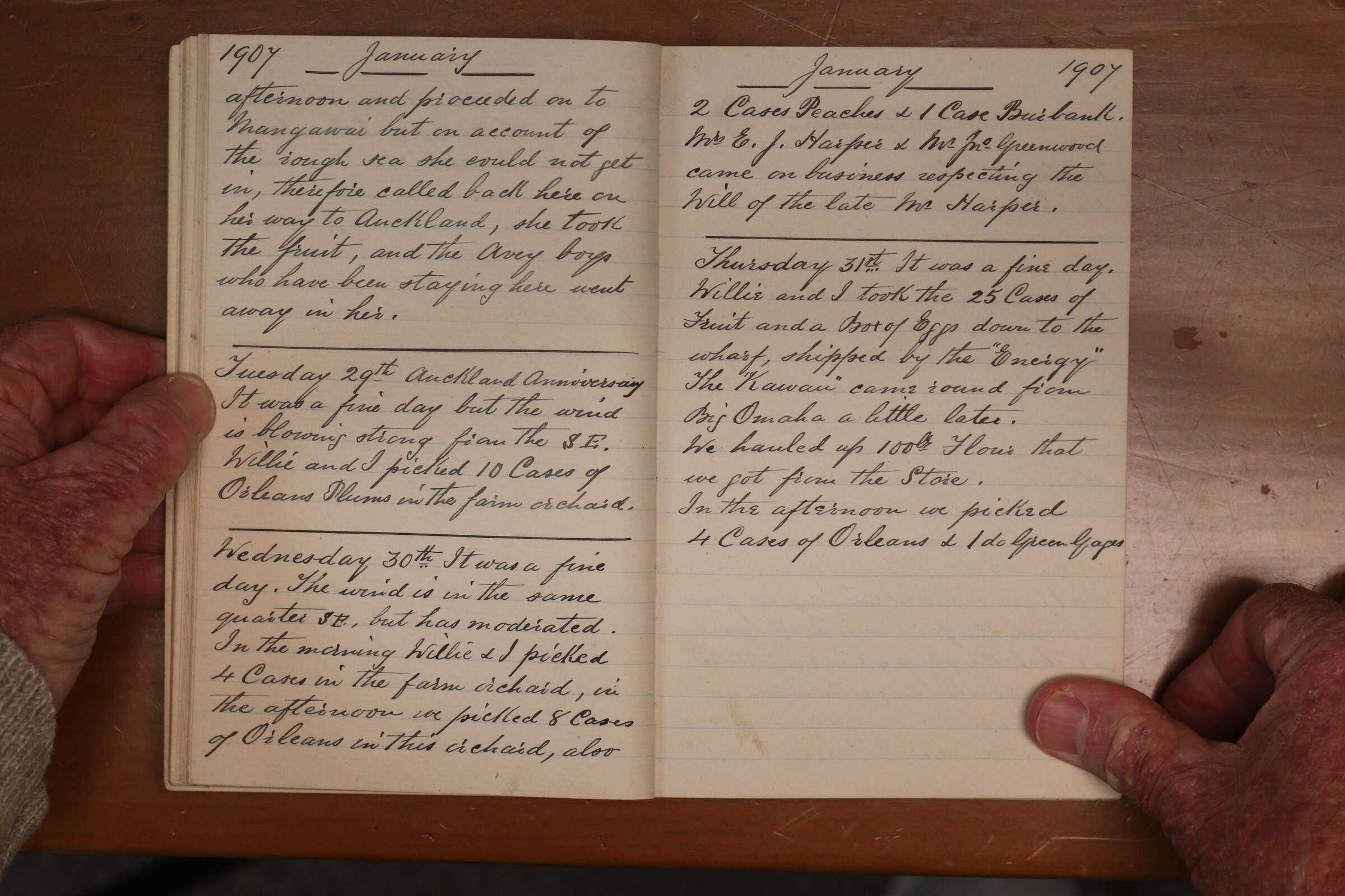 Original CS Clarke diary page