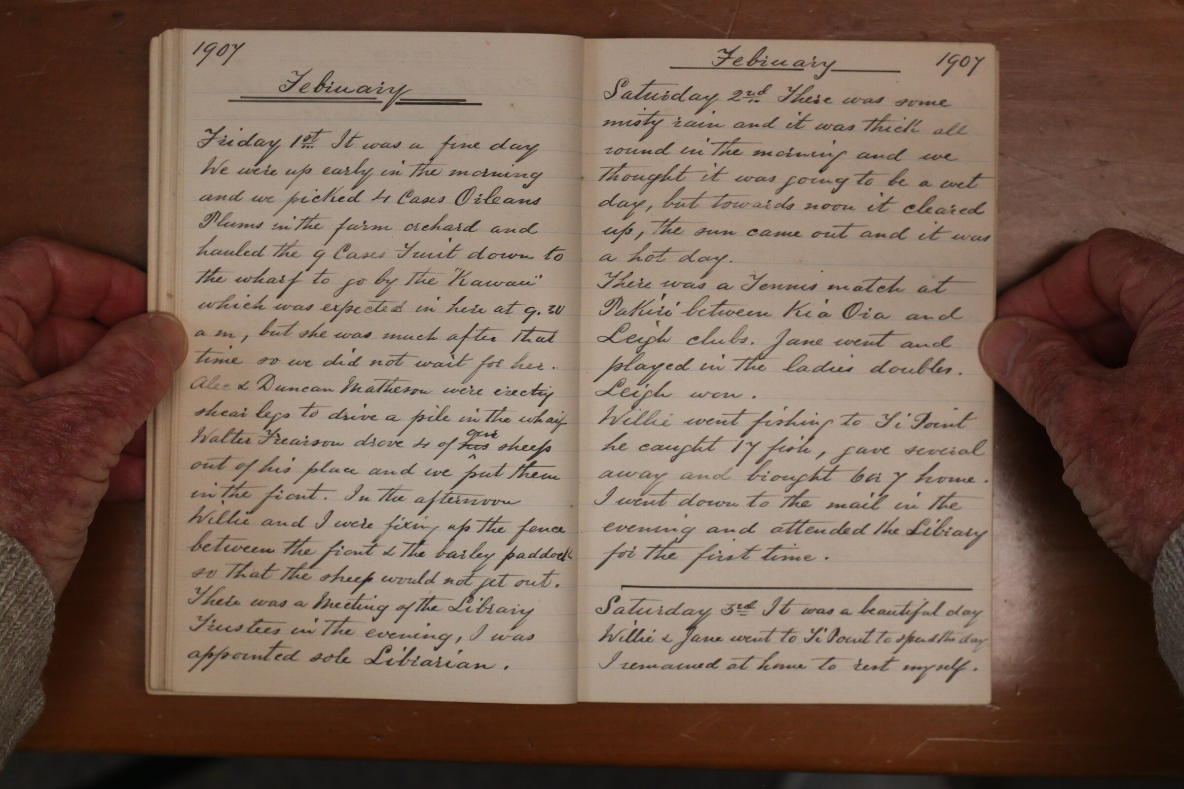 Original CS Clarke diary page