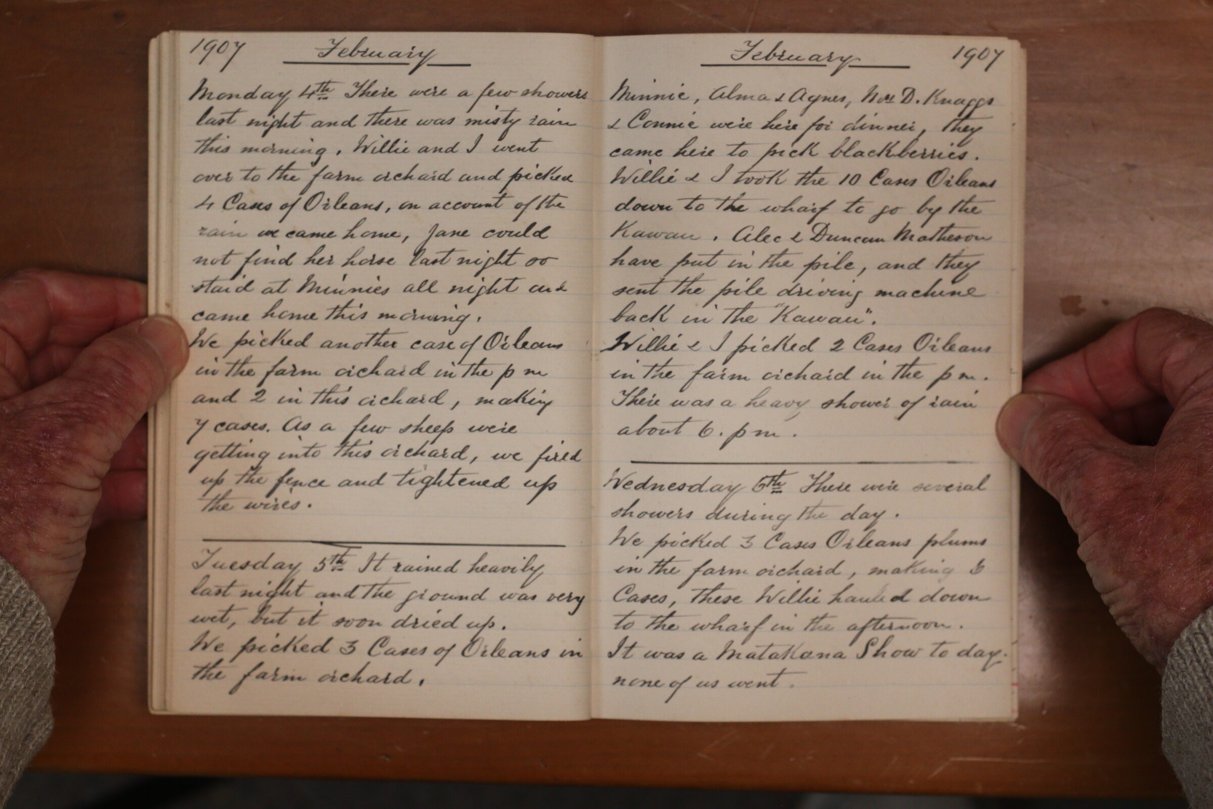 Original CS Clarke diary page
