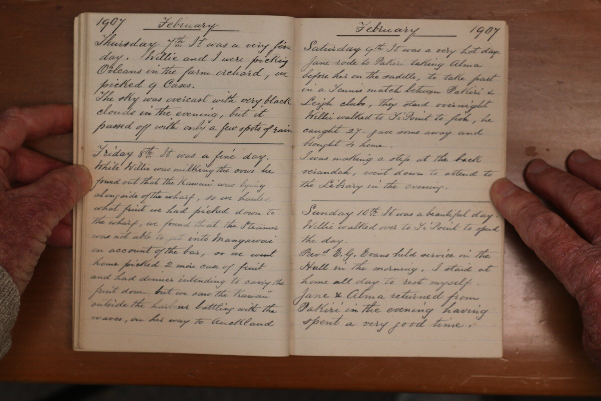 Original CS Clarke diary page