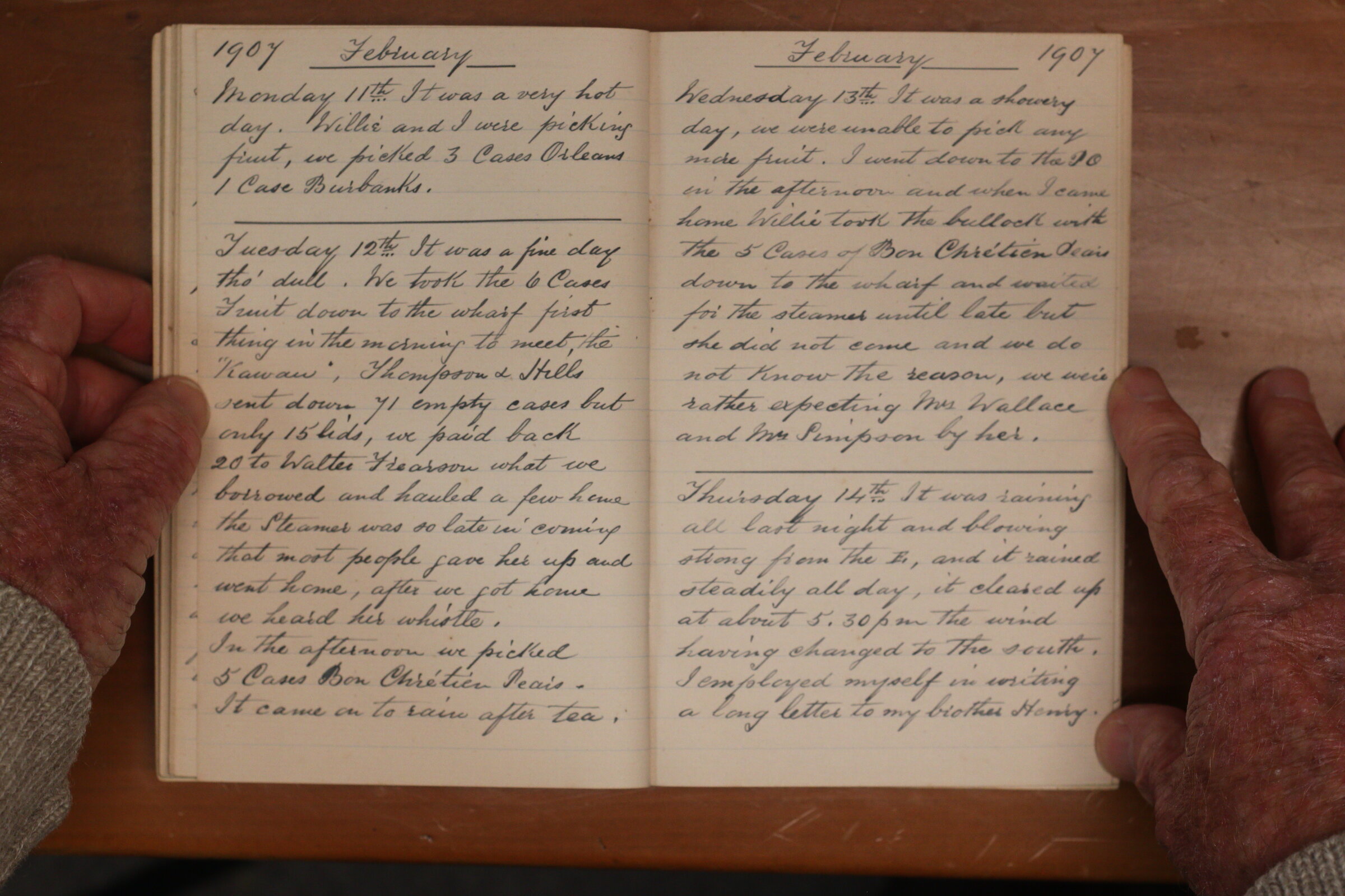 Original CS Clarke diary page