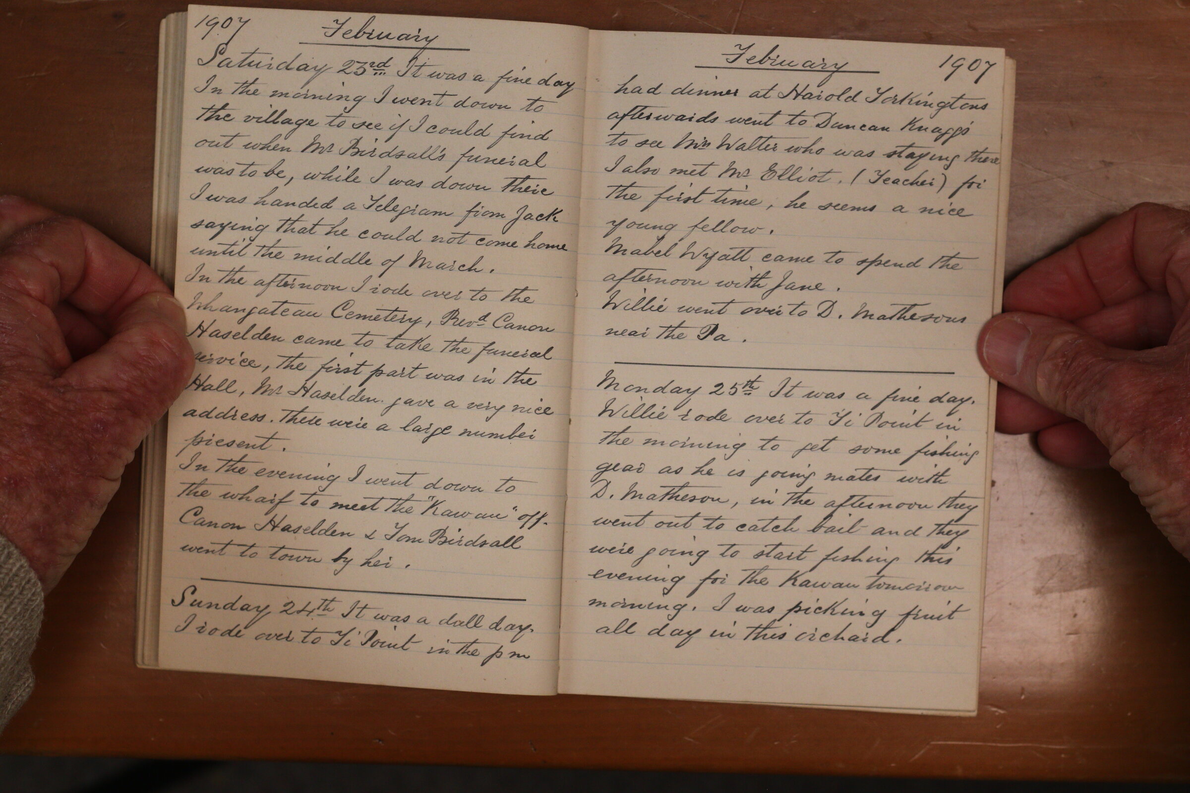 Original CS Clarke diary page