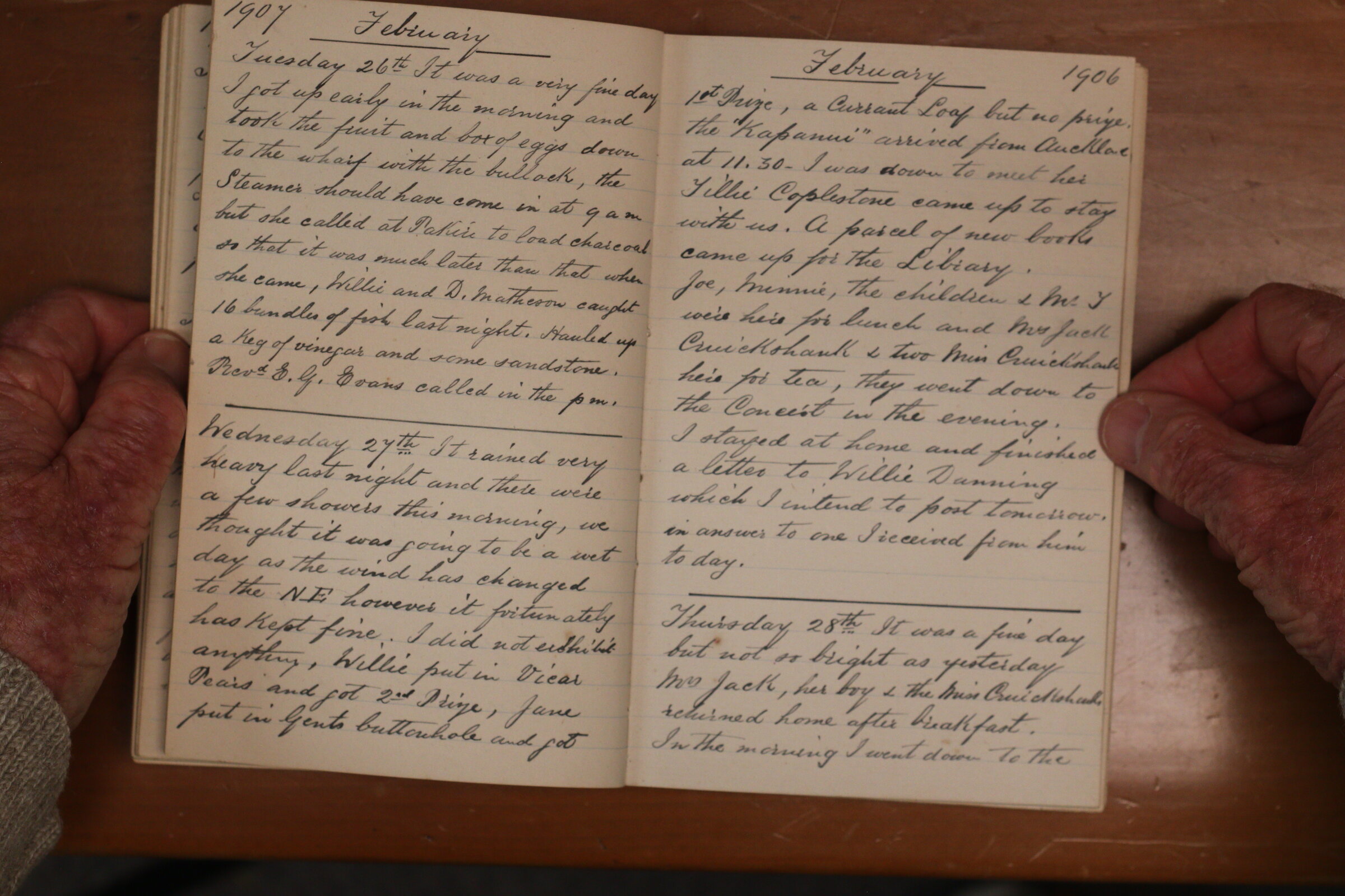 Original CS Clarke diary page