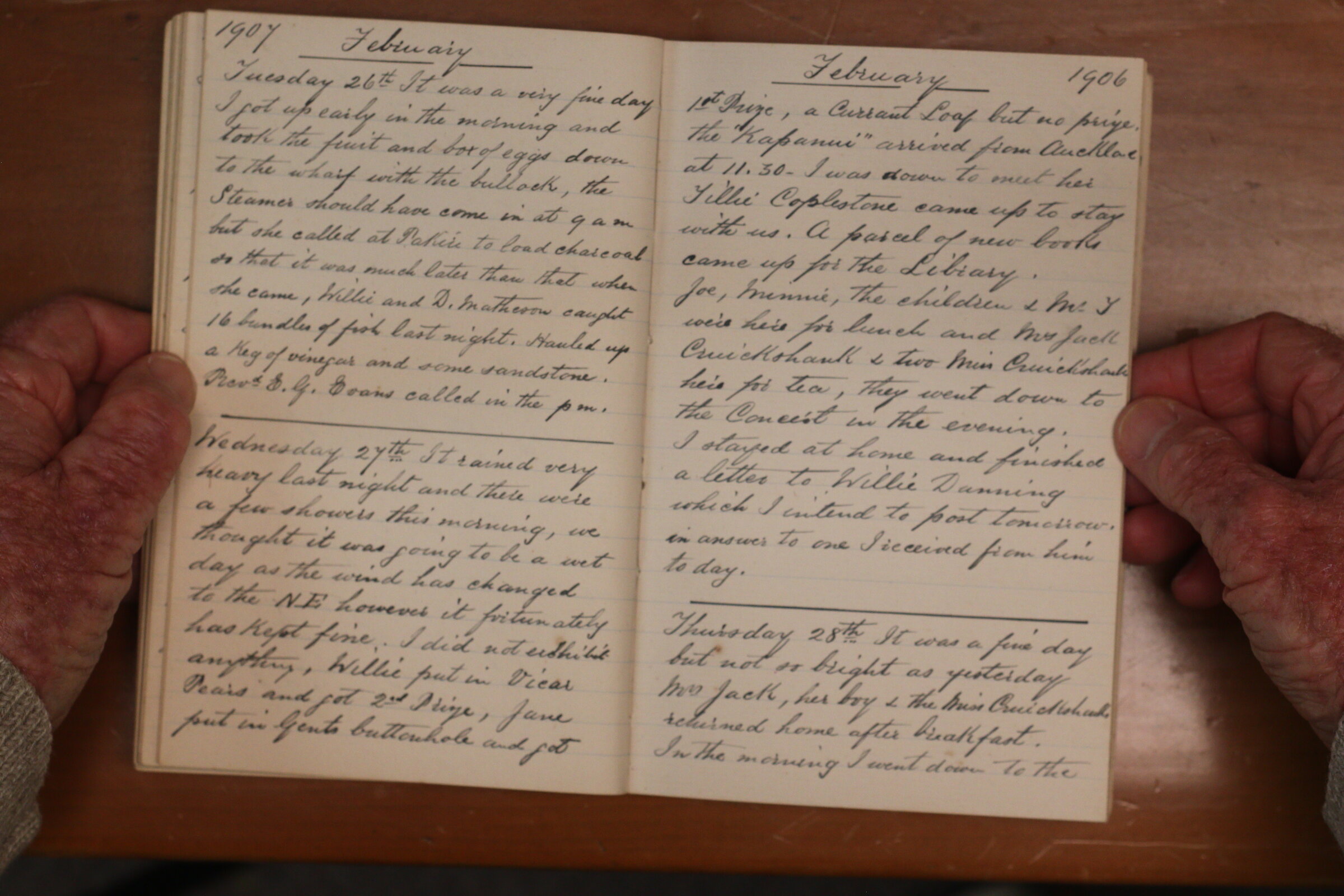 Original CS Clarke diary page