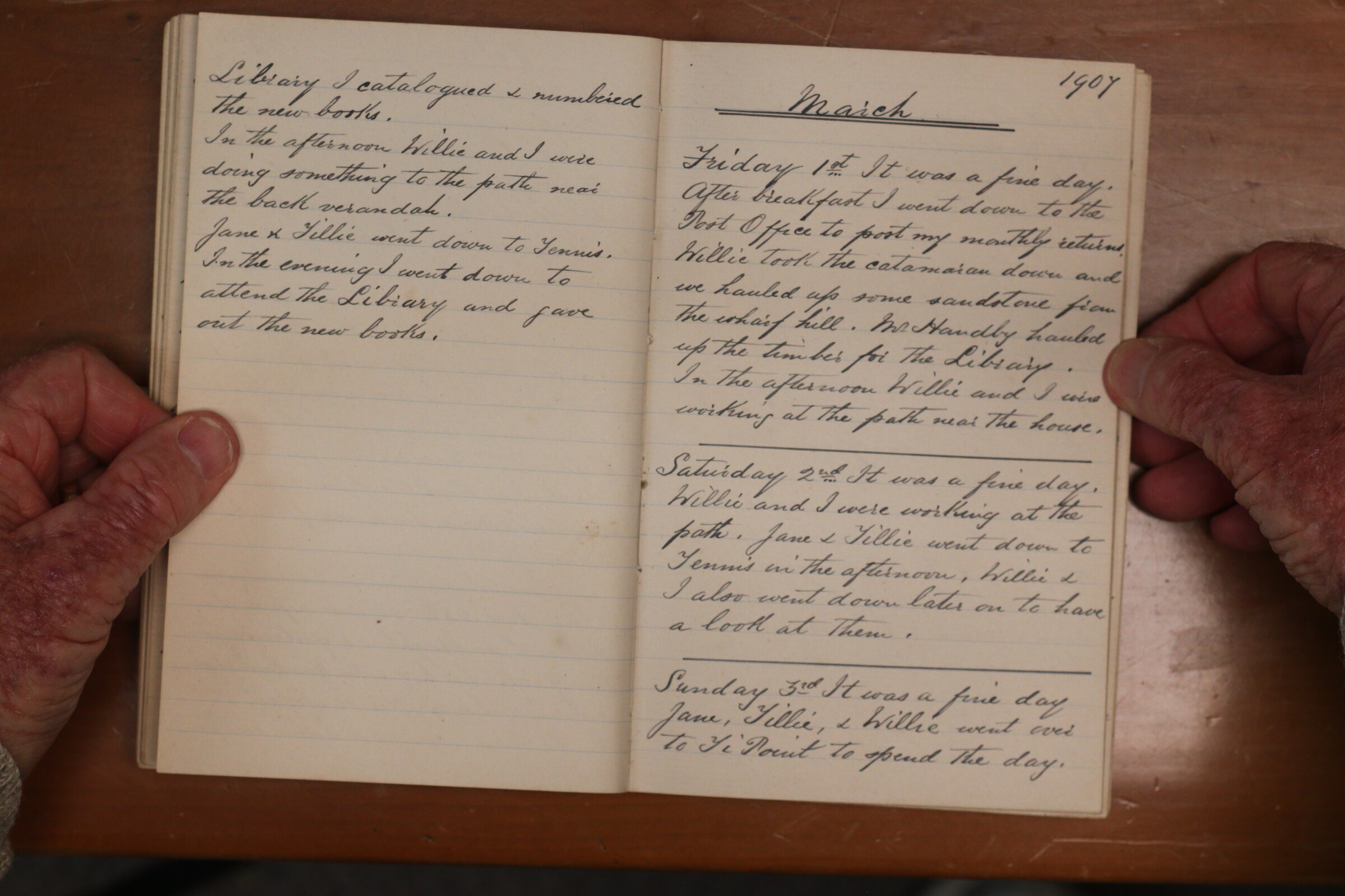 Original CS Clarke diary page
