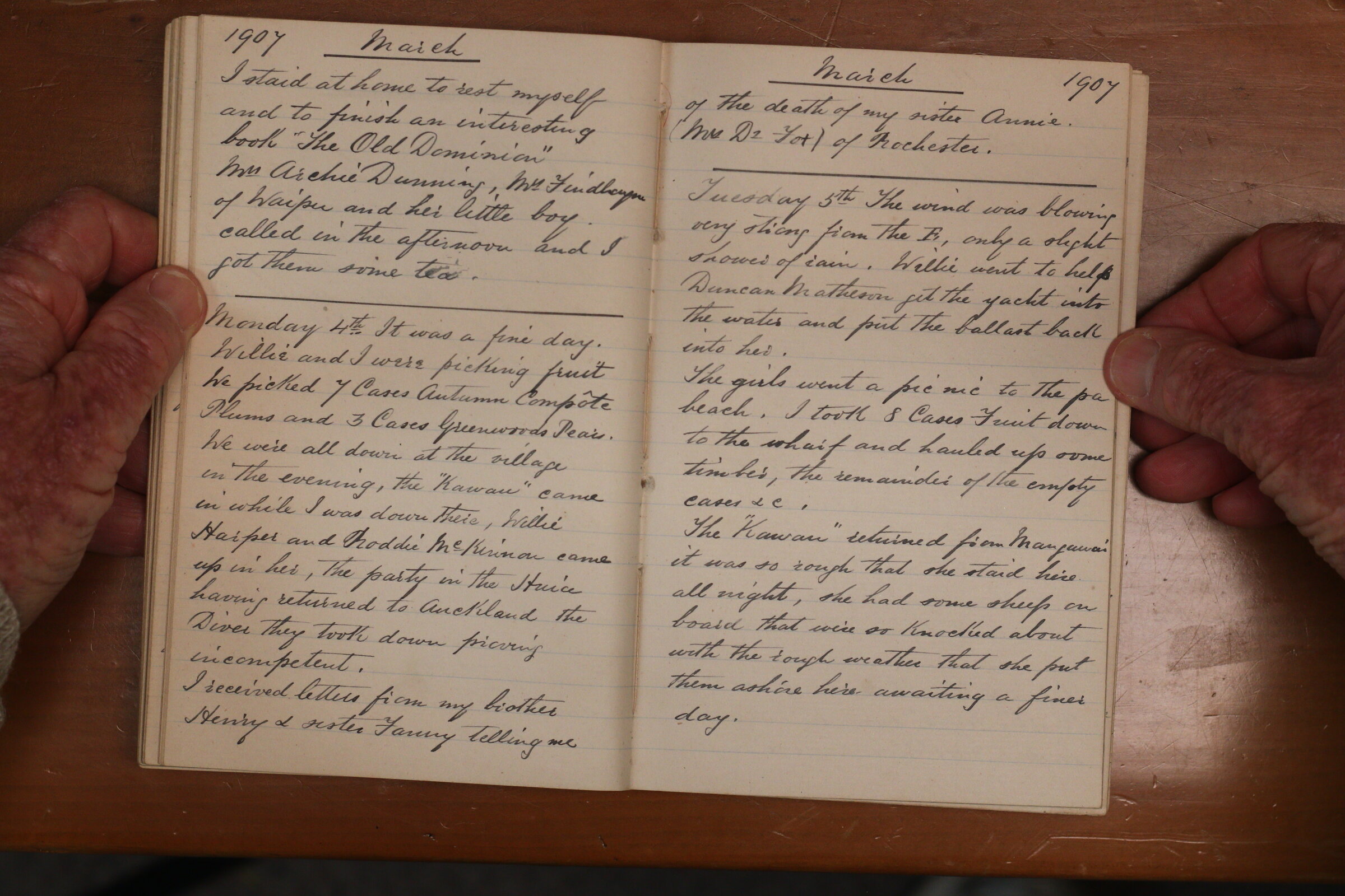 Original CS Clarke diary page
