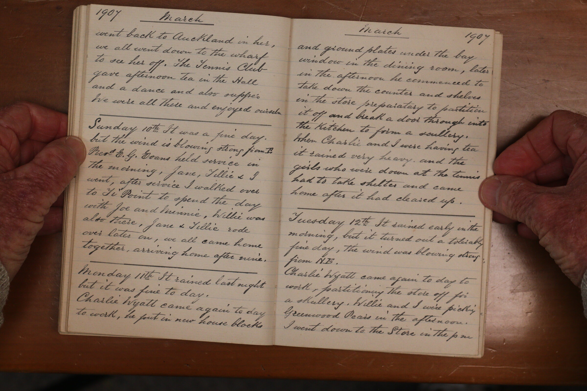 Original CS Clarke diary page