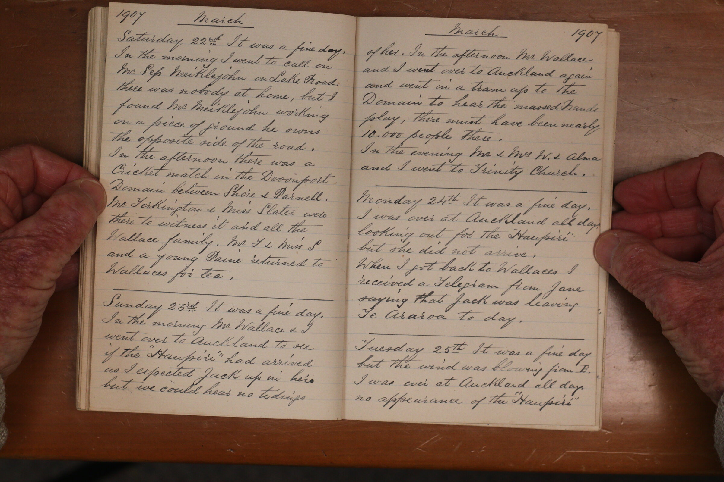 Original CS Clarke diary page