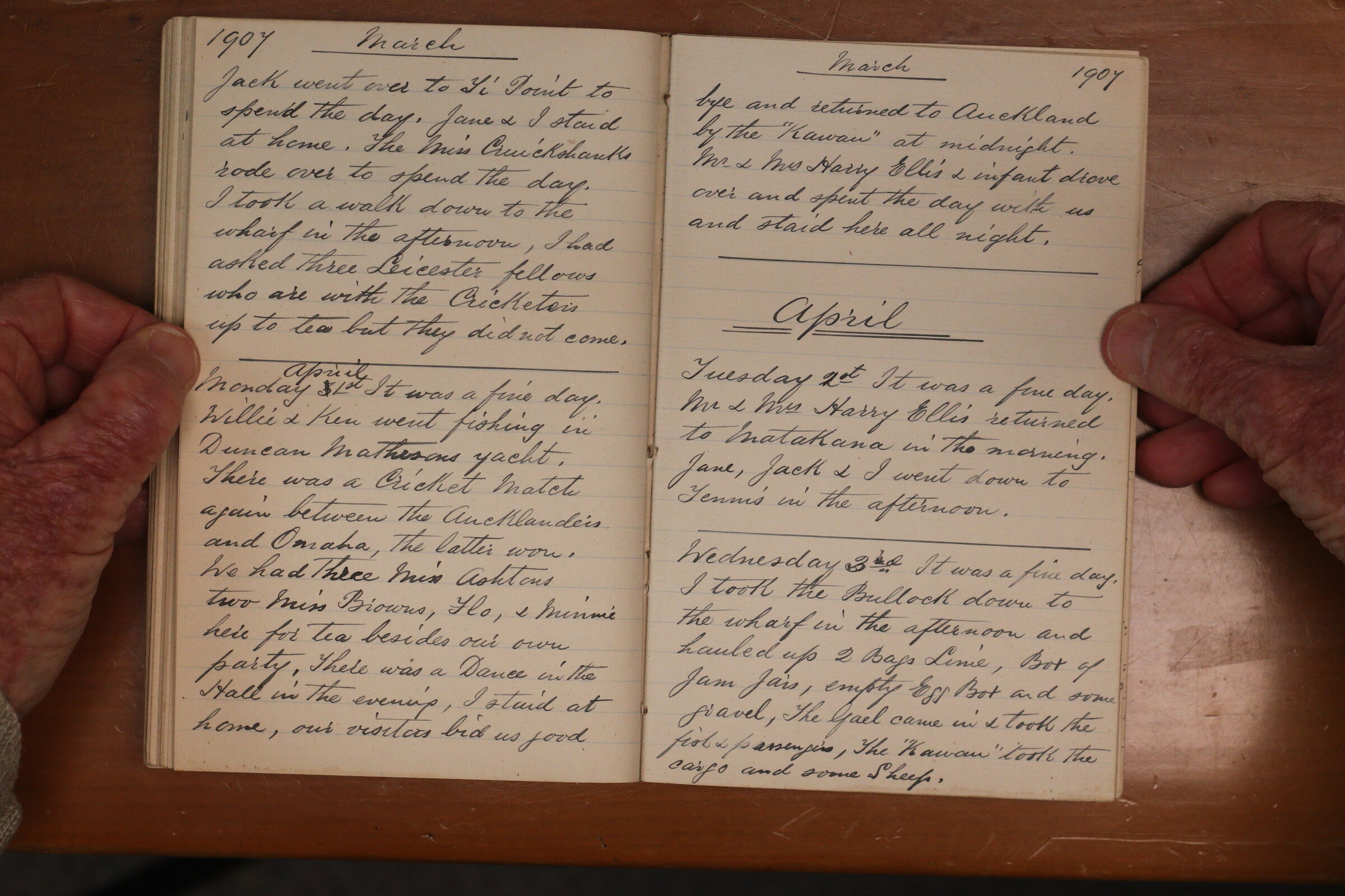 Original CS Clarke diary page
