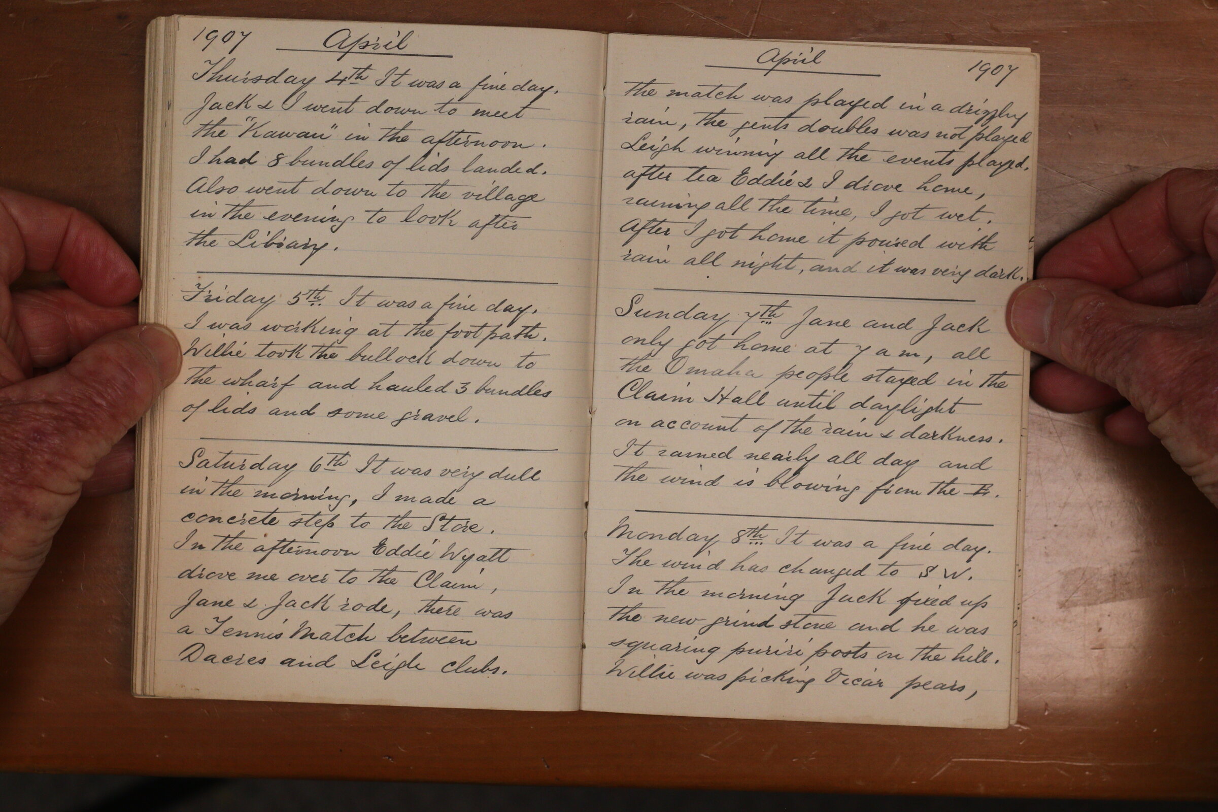 Original CS Clarke diary page