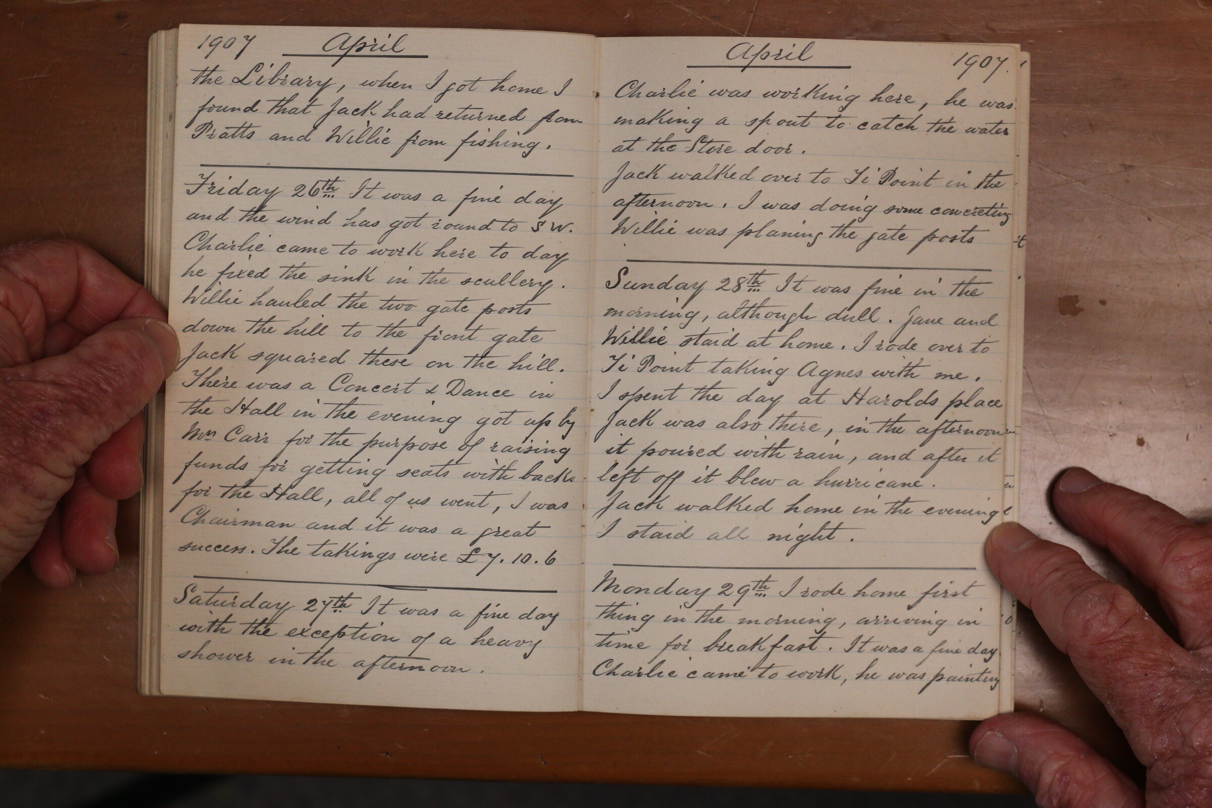 Original CS Clarke diary page