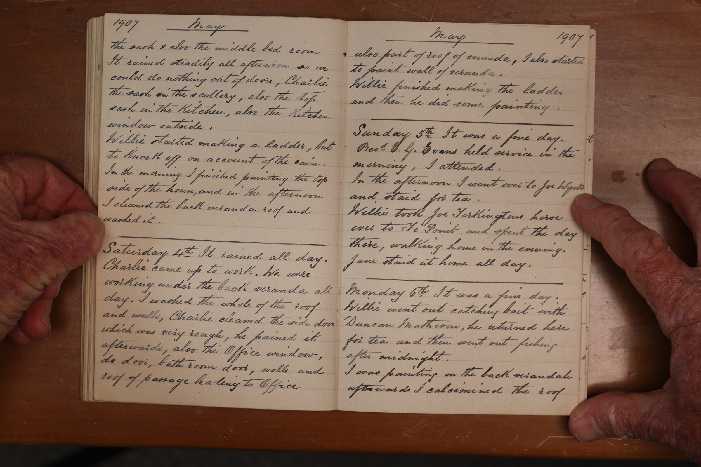 Original CS Clarke diary page