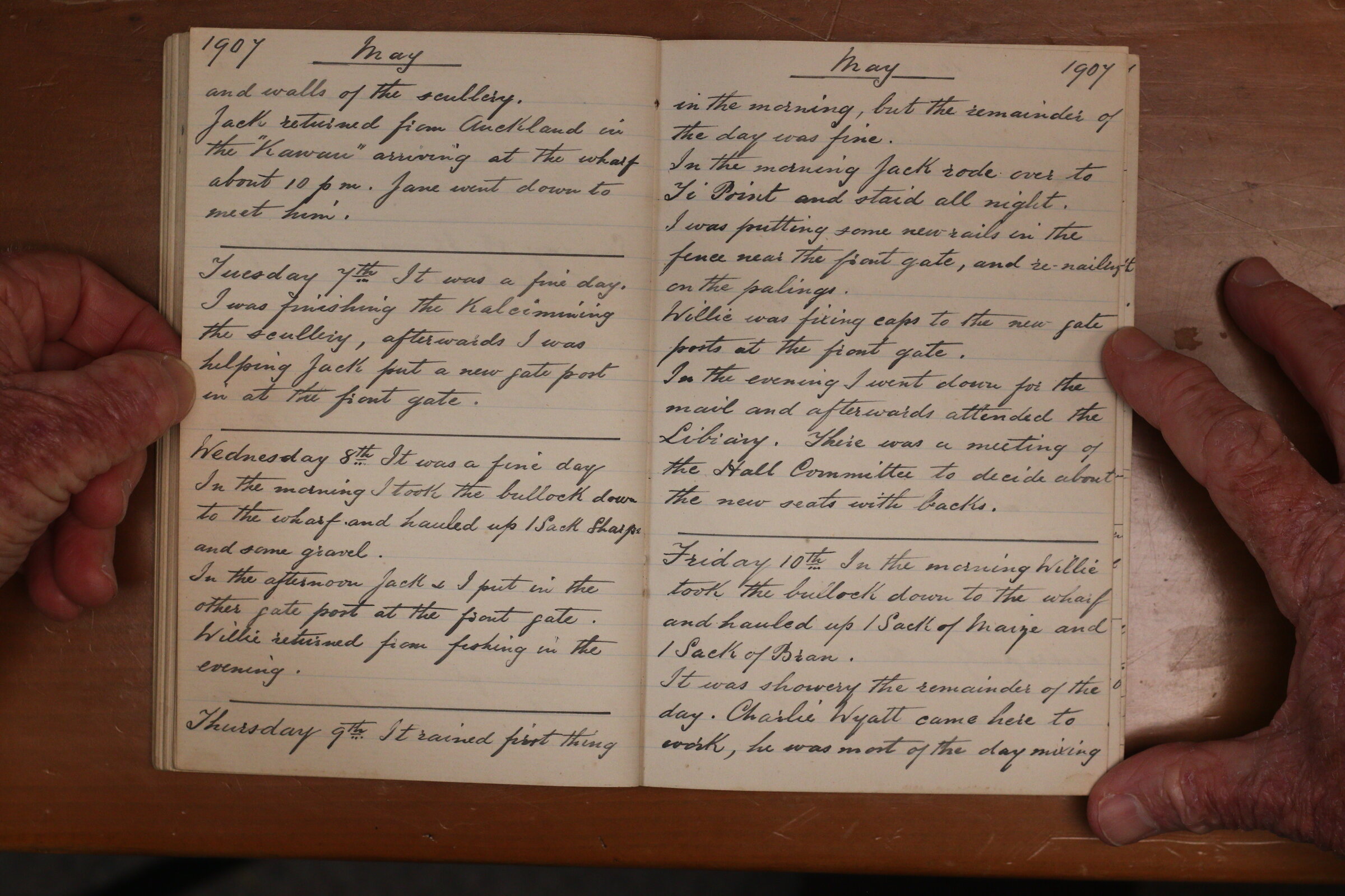 Original CS Clarke diary page