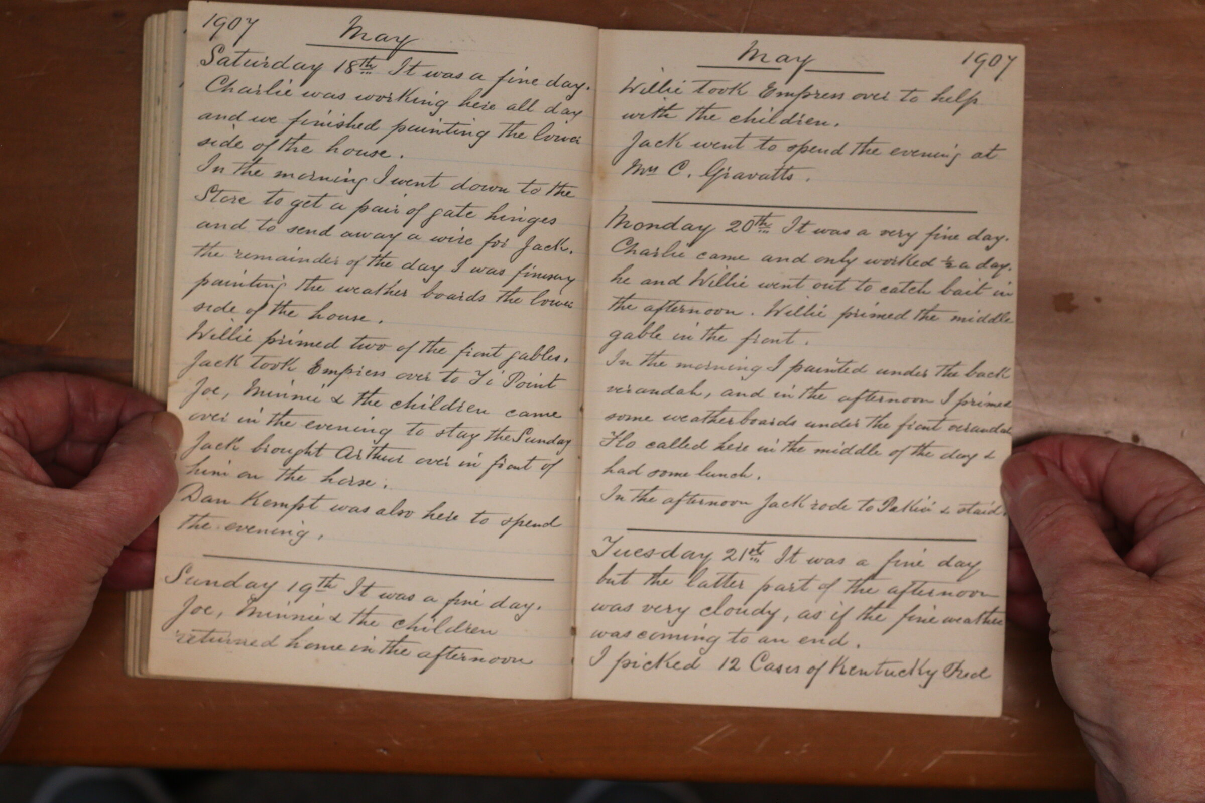 Original CS Clarke diary page