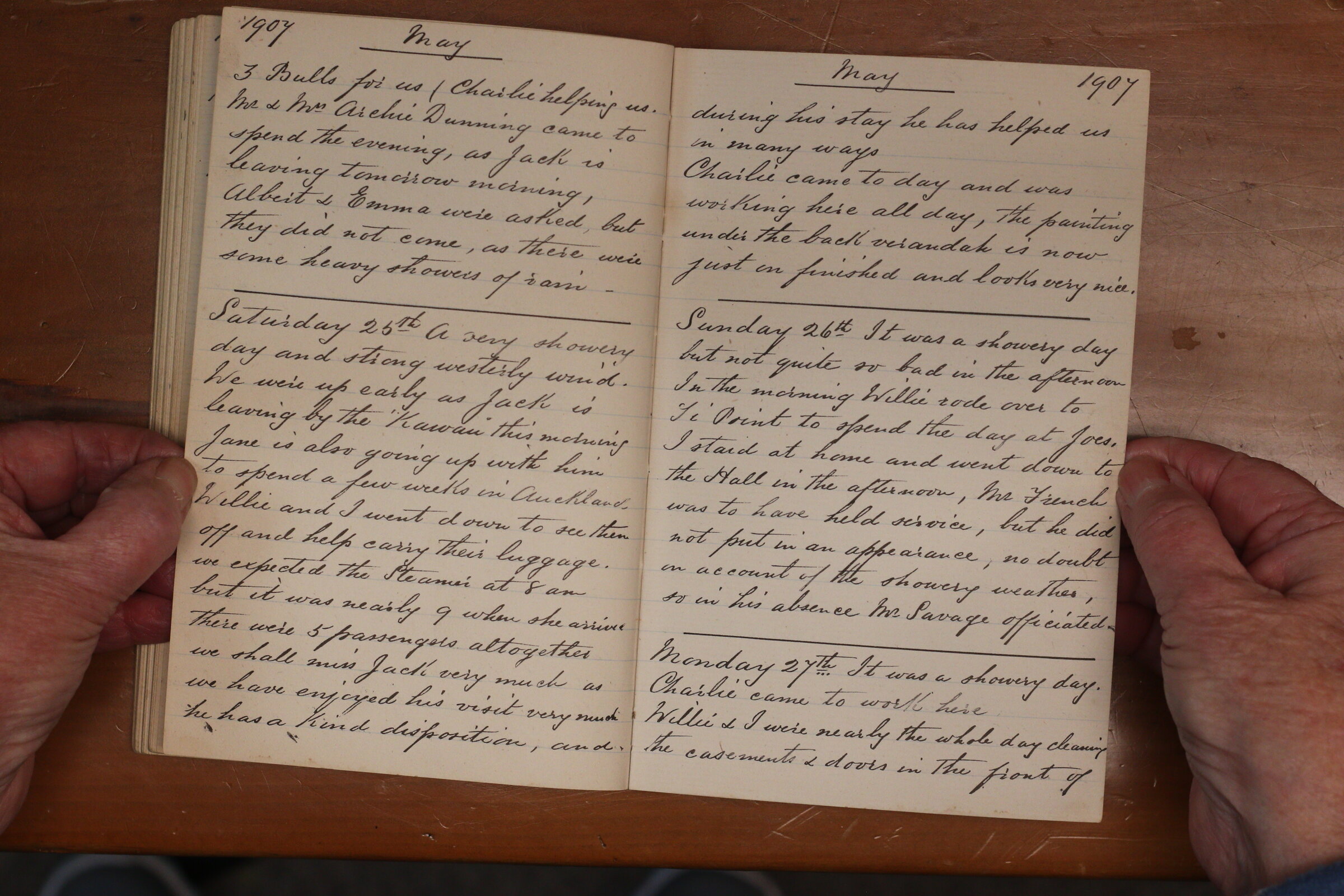 Original CS Clarke diary page