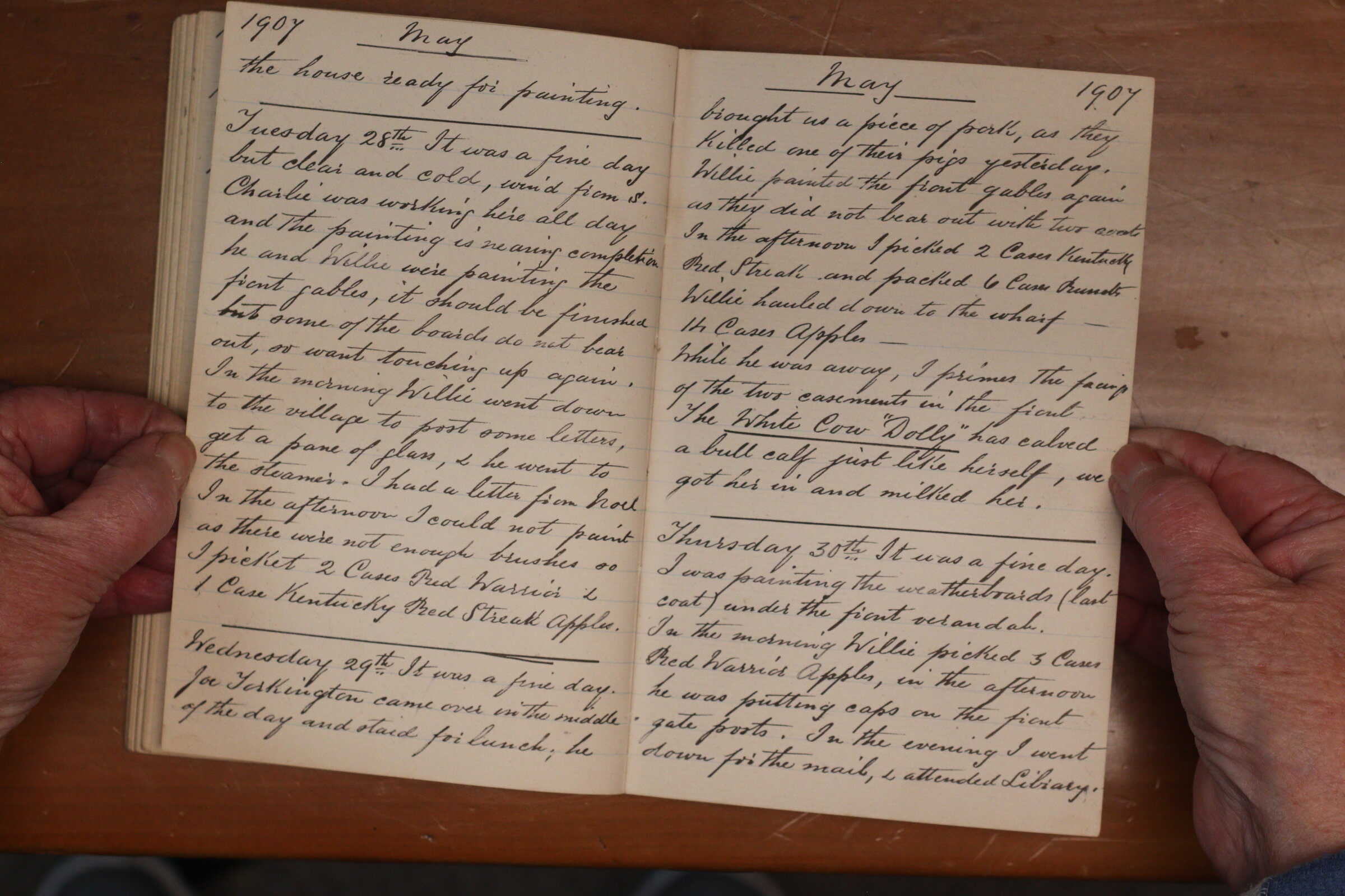 Original CS Clarke diary page
