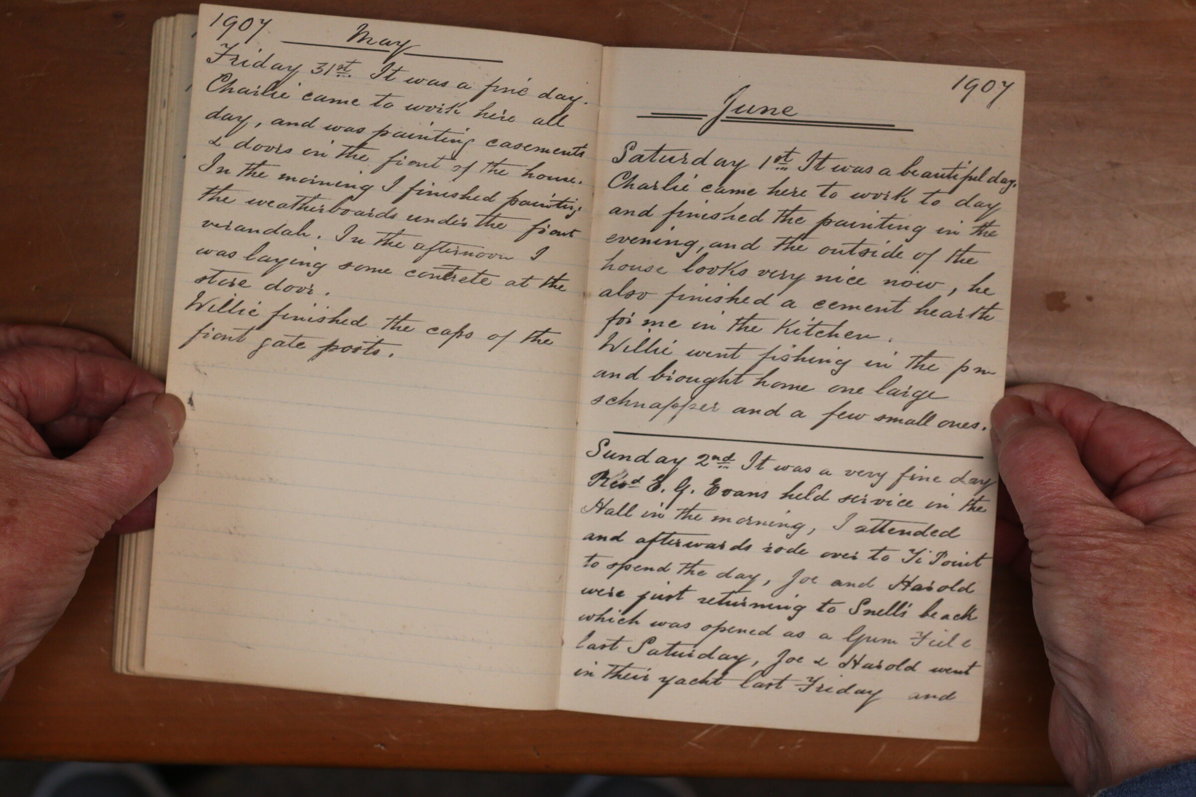 Original CS Clarke diary page
