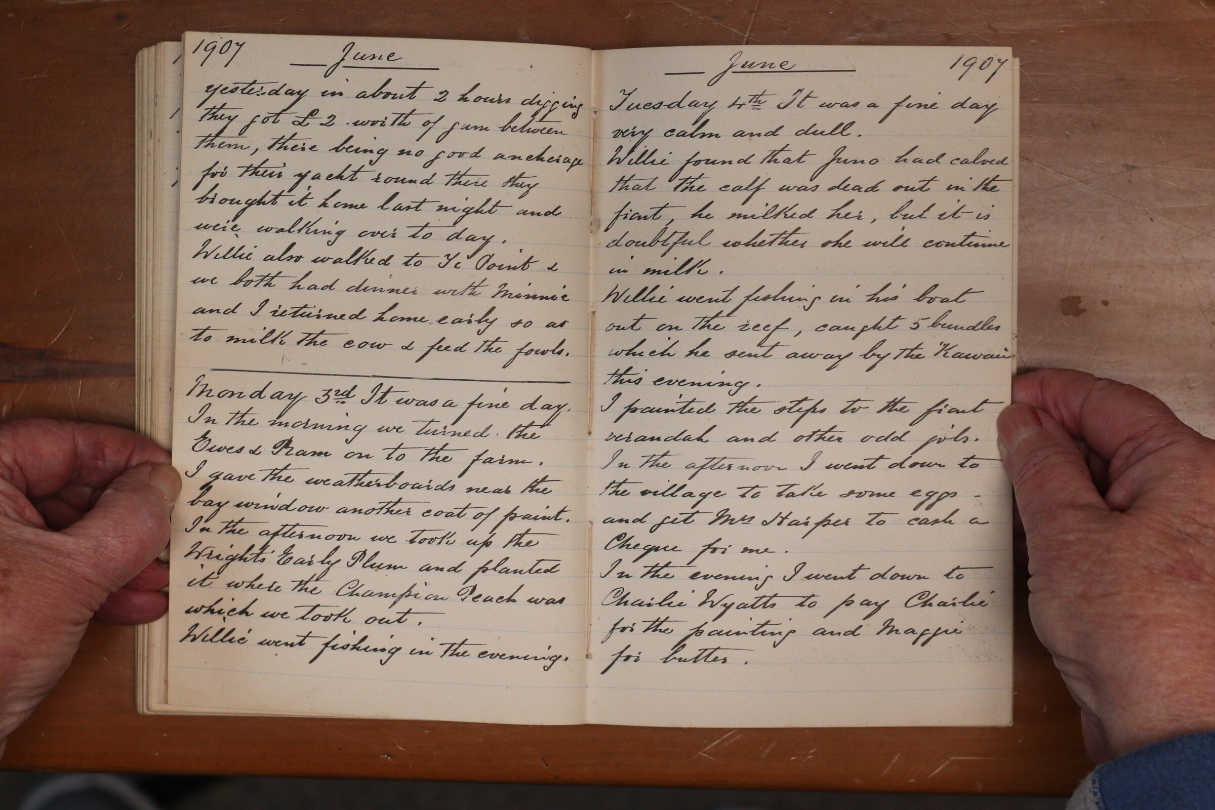 Original CS Clarke diary page