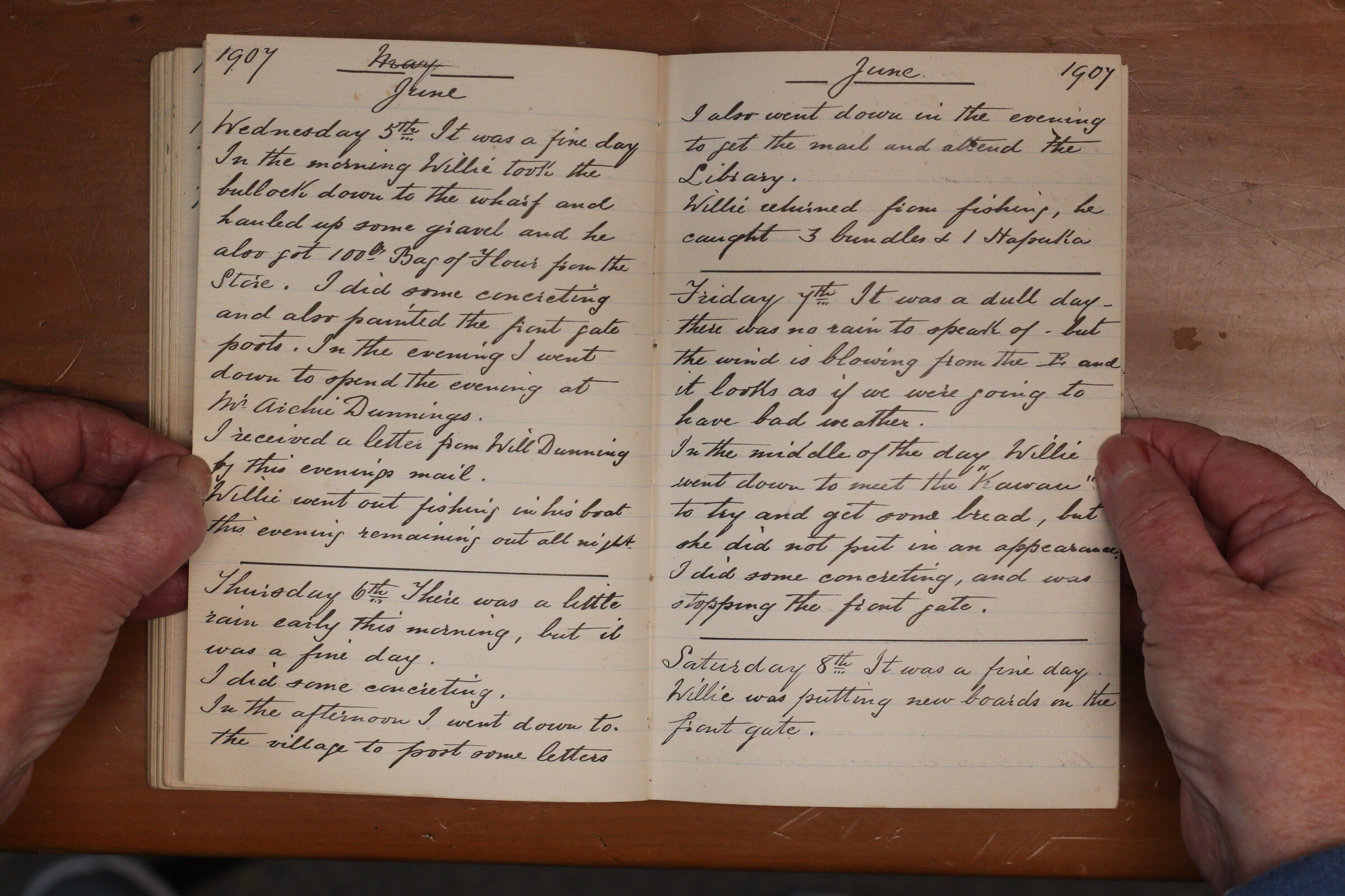 Original CS Clarke diary page