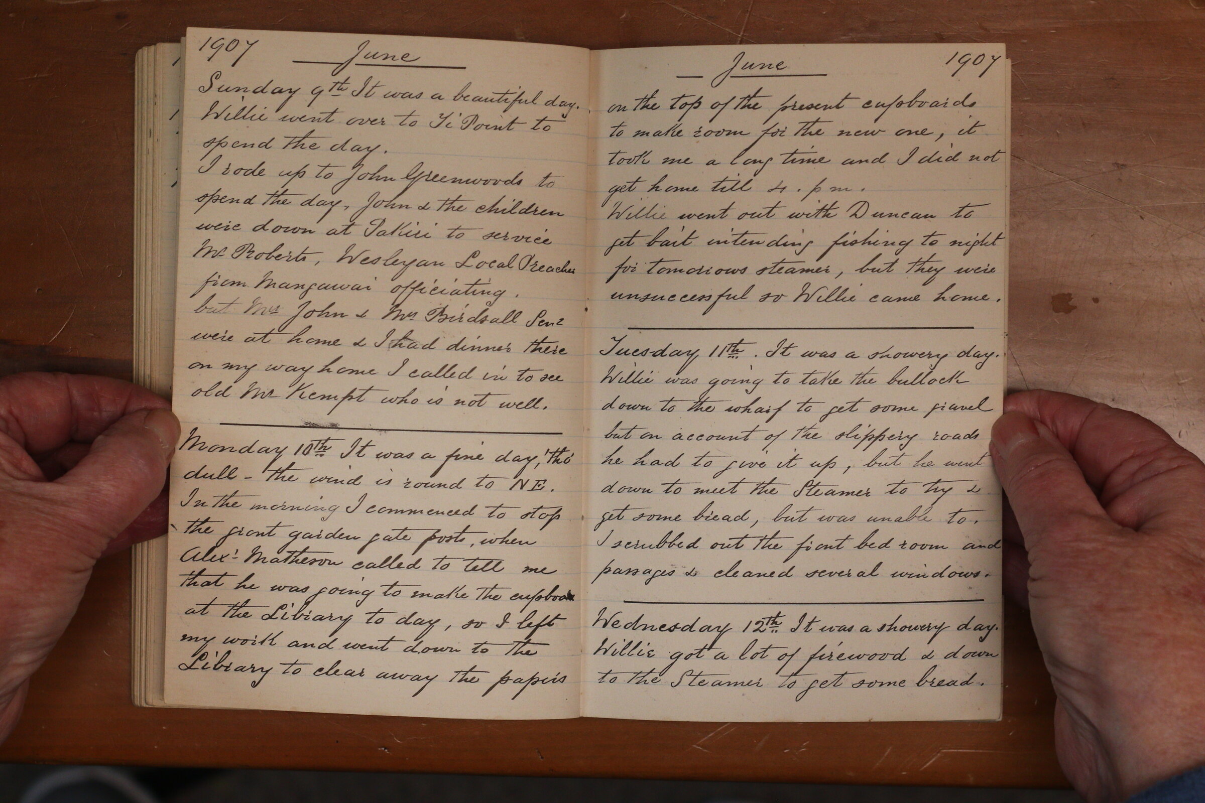 Original CS Clarke diary page