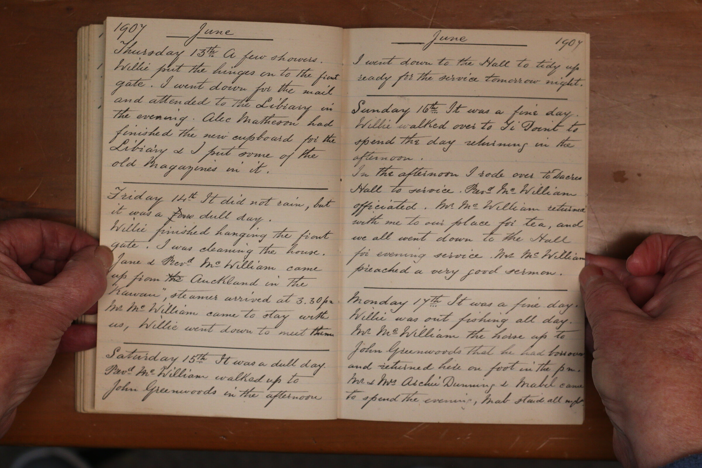 Original CS Clarke diary page