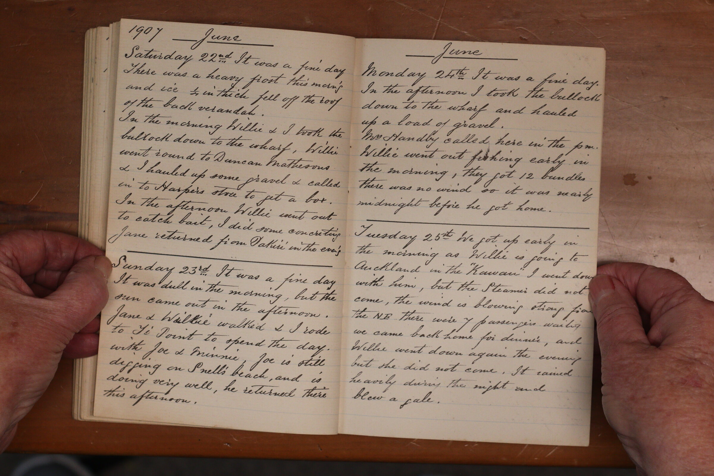 Original CS Clarke diary page