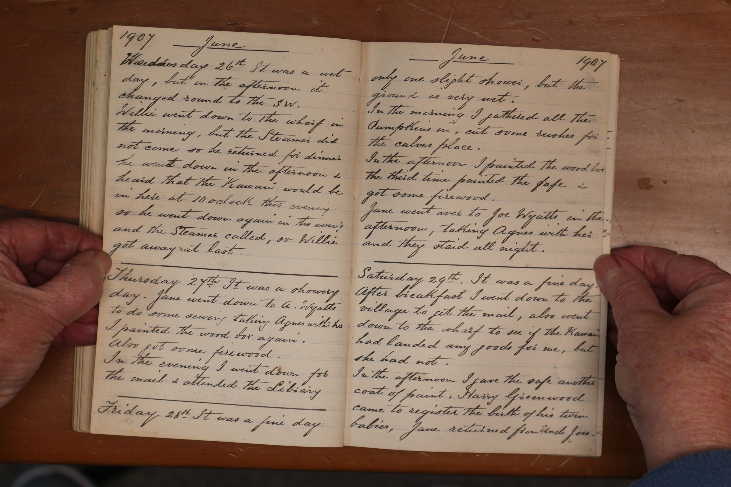 Original CS Clarke diary page