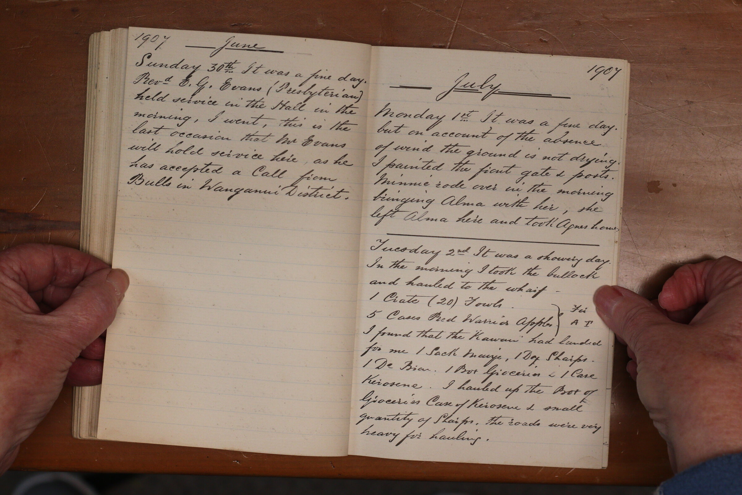 Original CS Clarke diary page