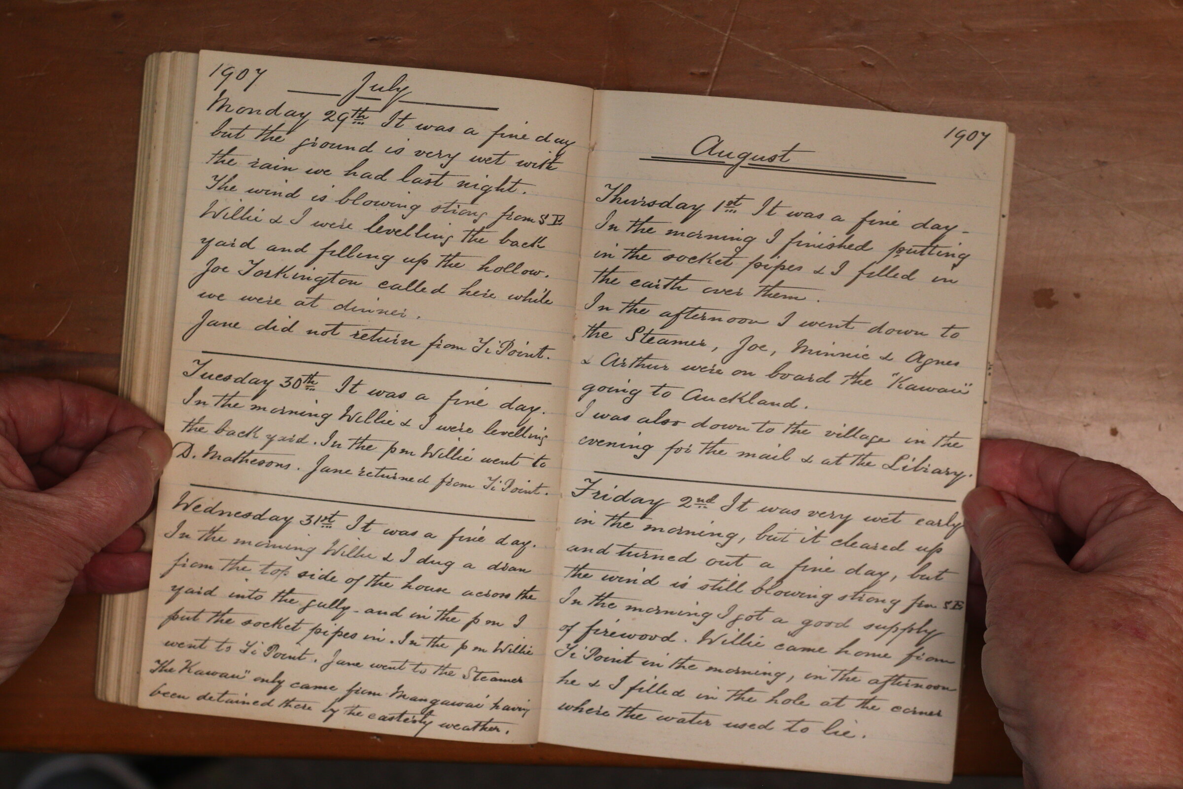 Original CS Clarke diary page