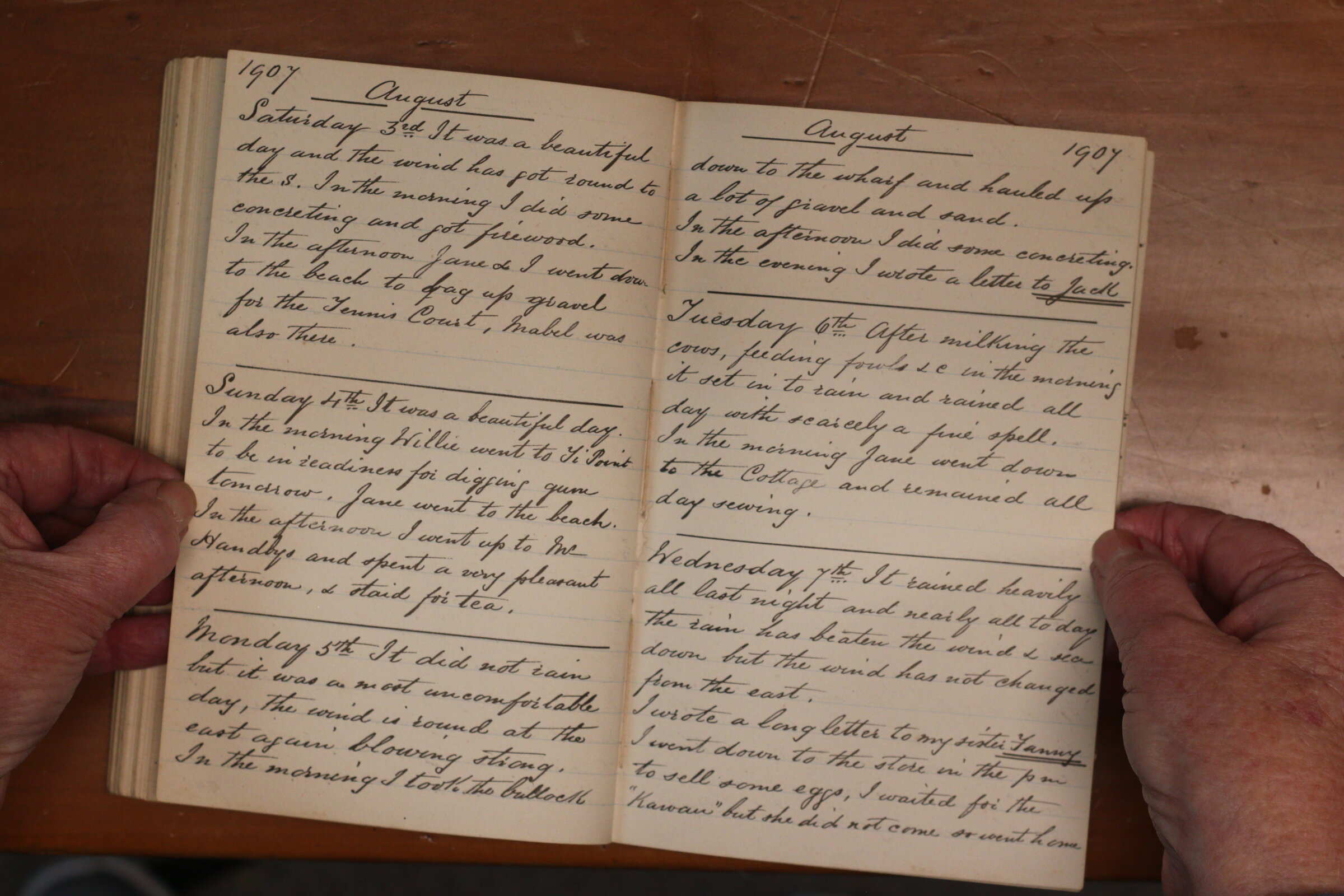 Original CS Clarke diary page