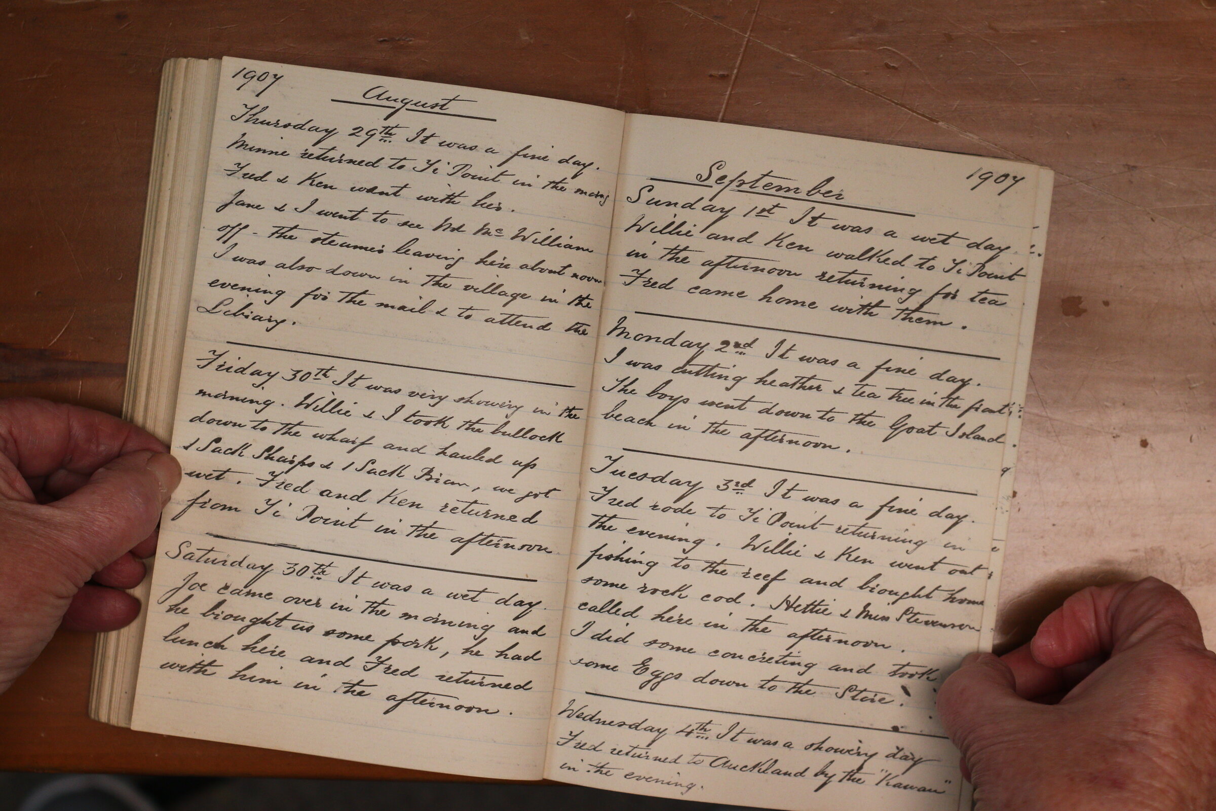 Original CS Clarke diary page