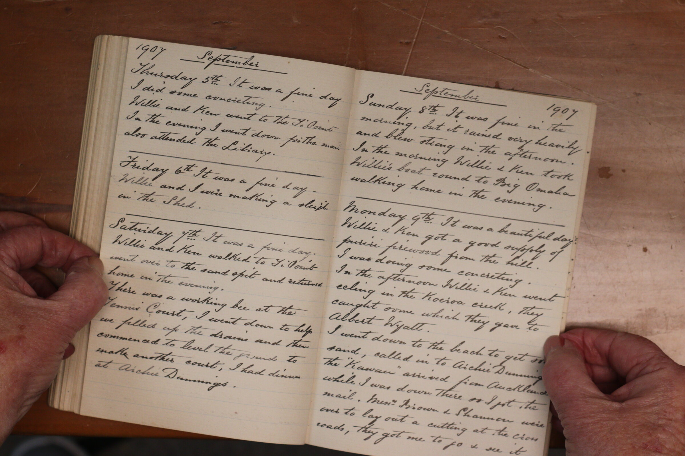 Original CS Clarke diary page