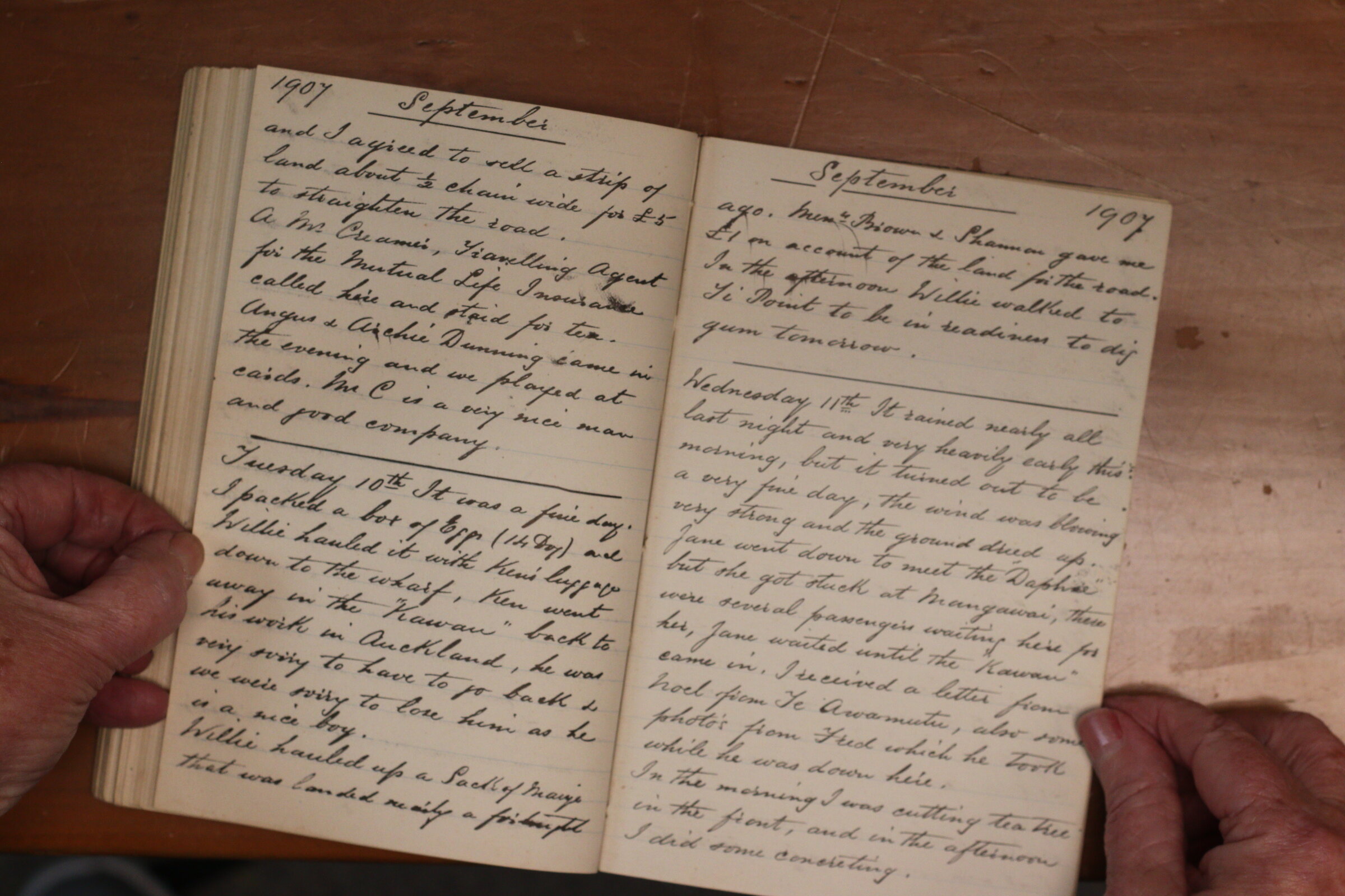 Original CS Clarke diary page