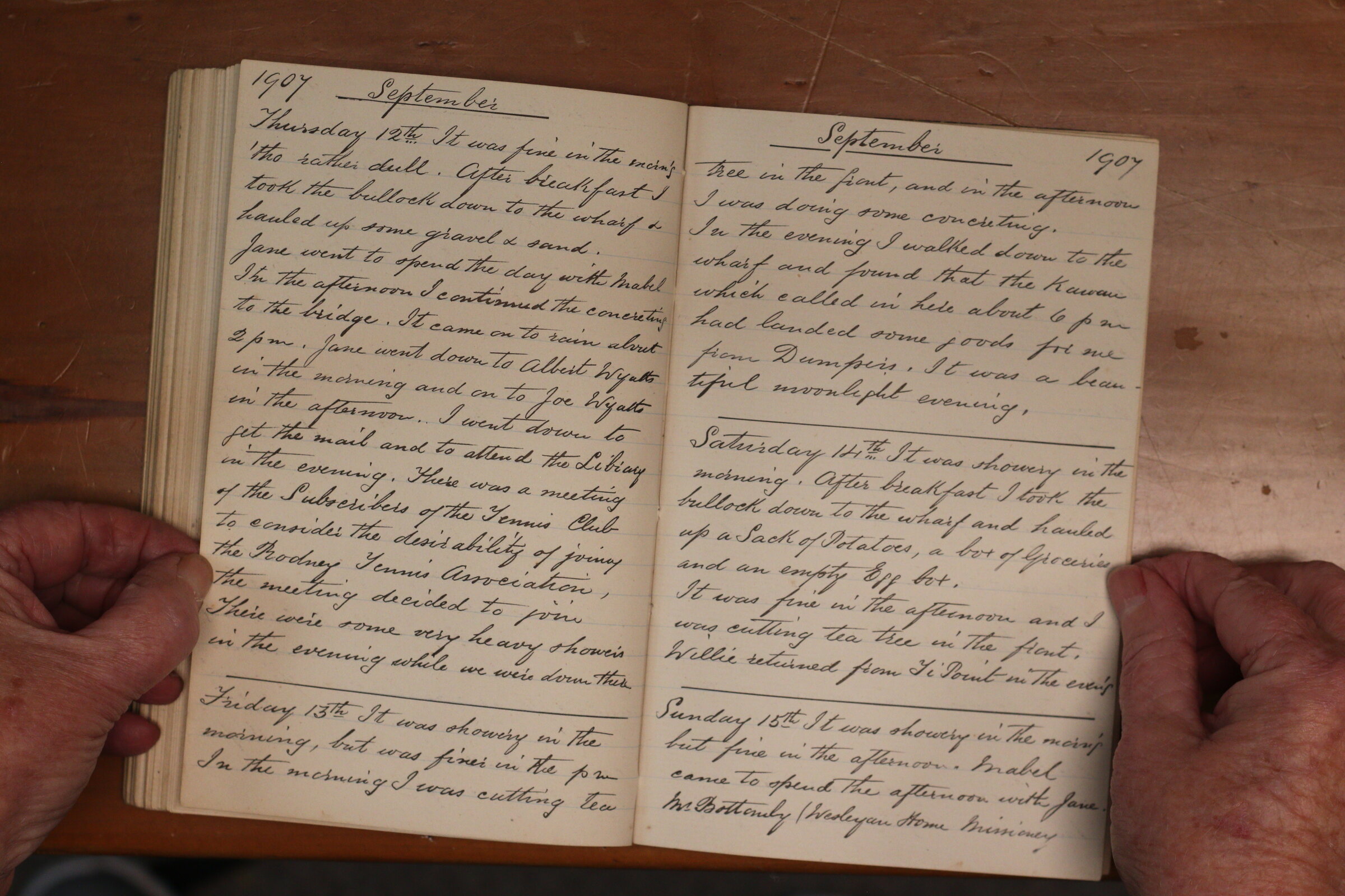 Original CS Clarke diary page
