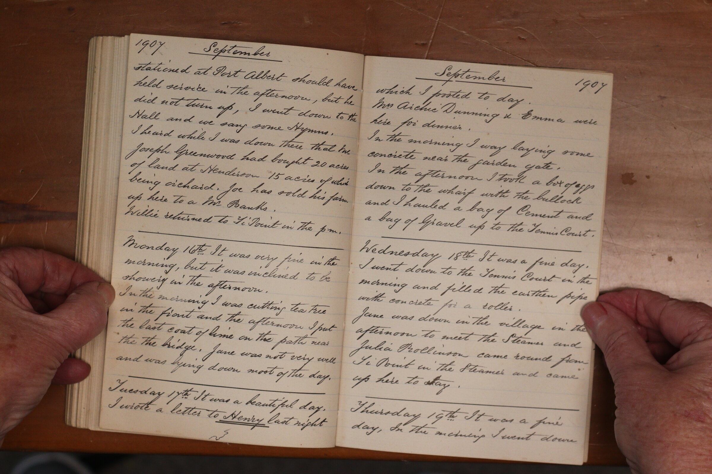 Original CS Clarke diary page