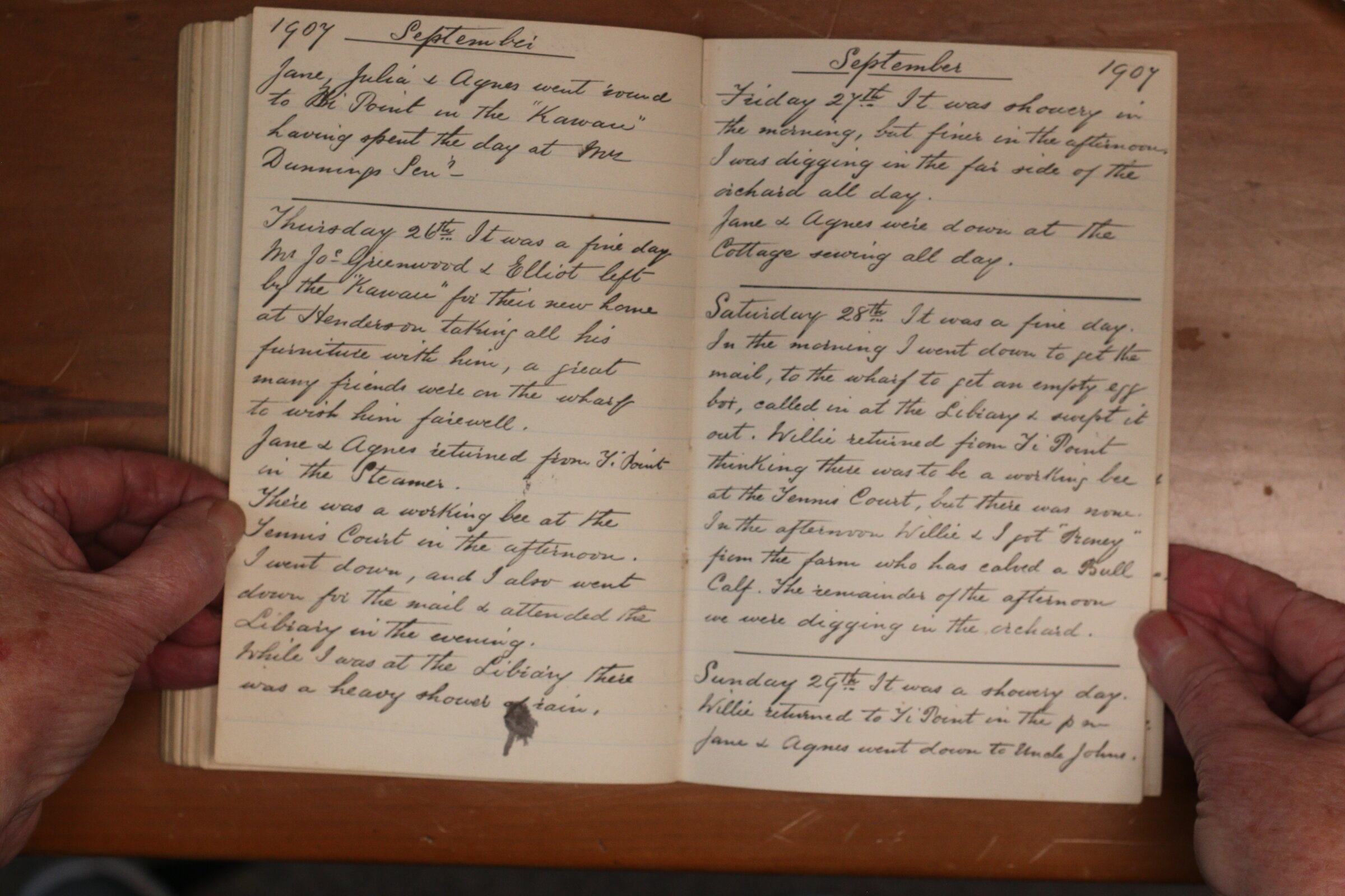 Original CS Clarke diary page