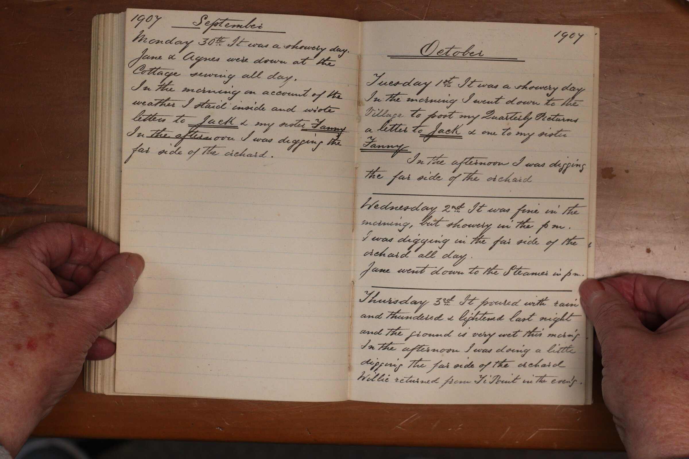 Original CS Clarke diary page