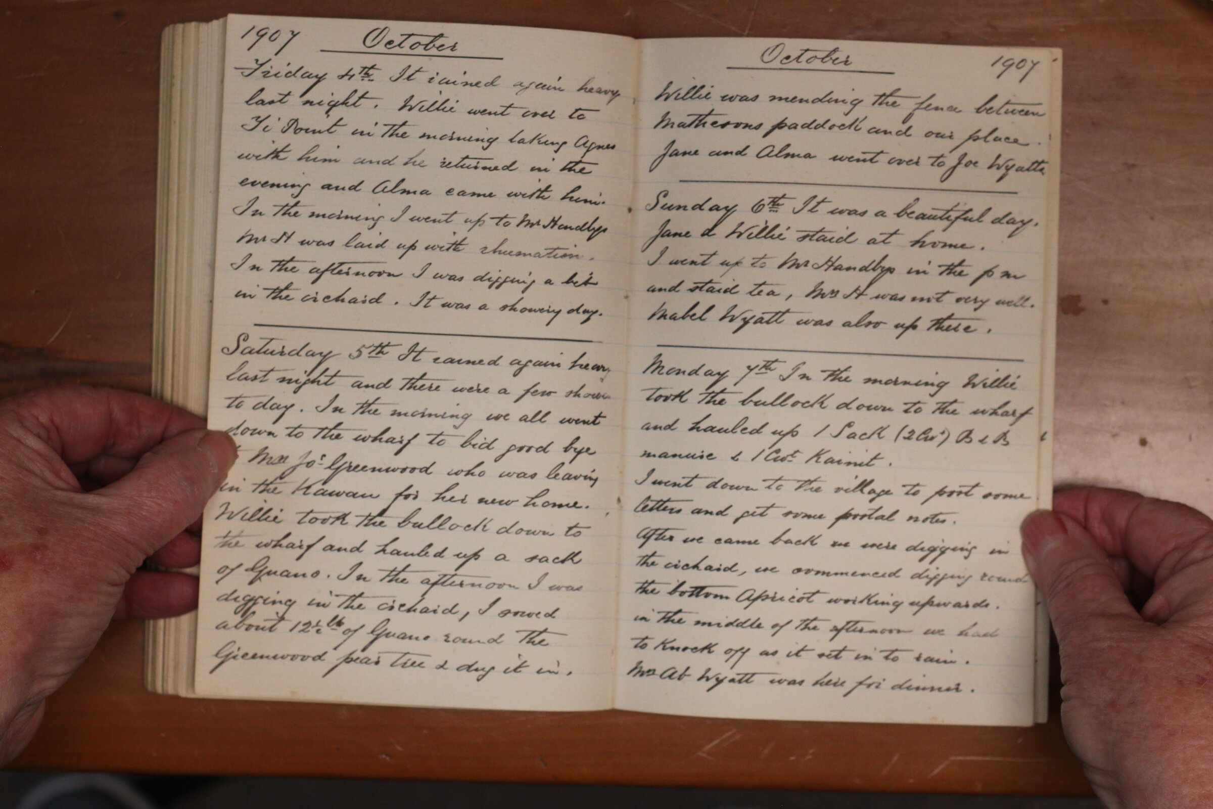 Original CS Clarke diary page