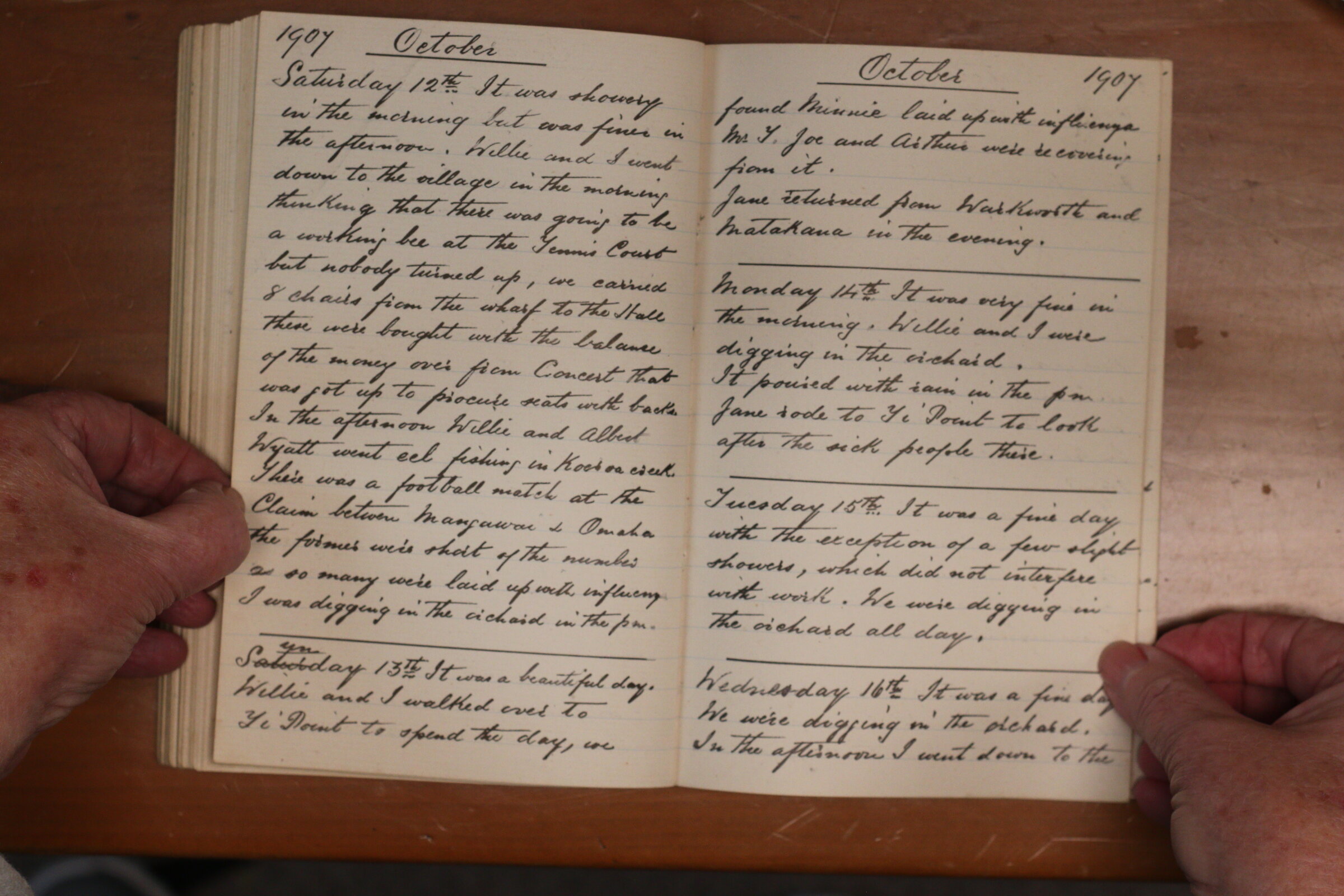 Original CS Clarke diary page