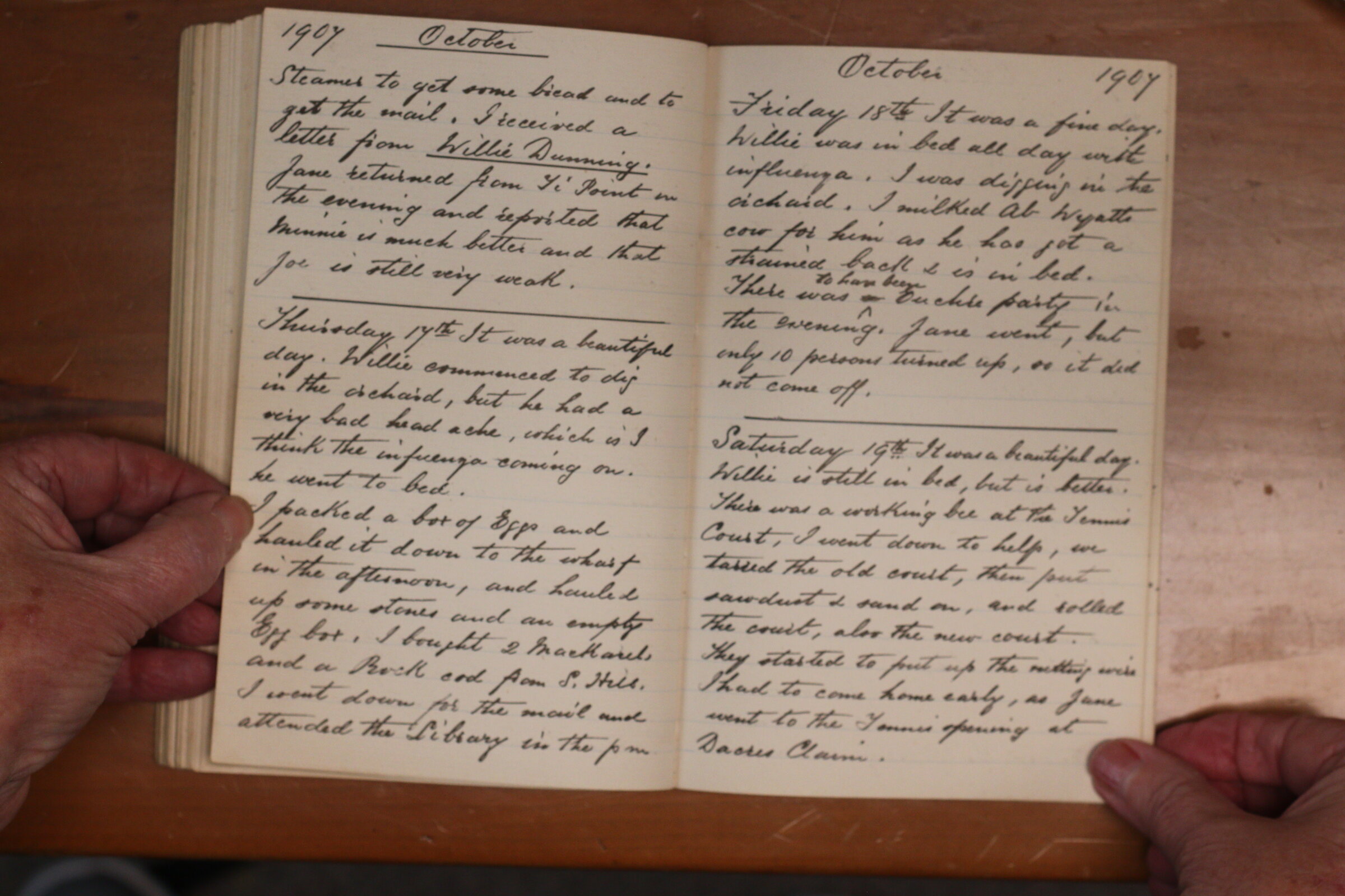 Original CS Clarke diary page