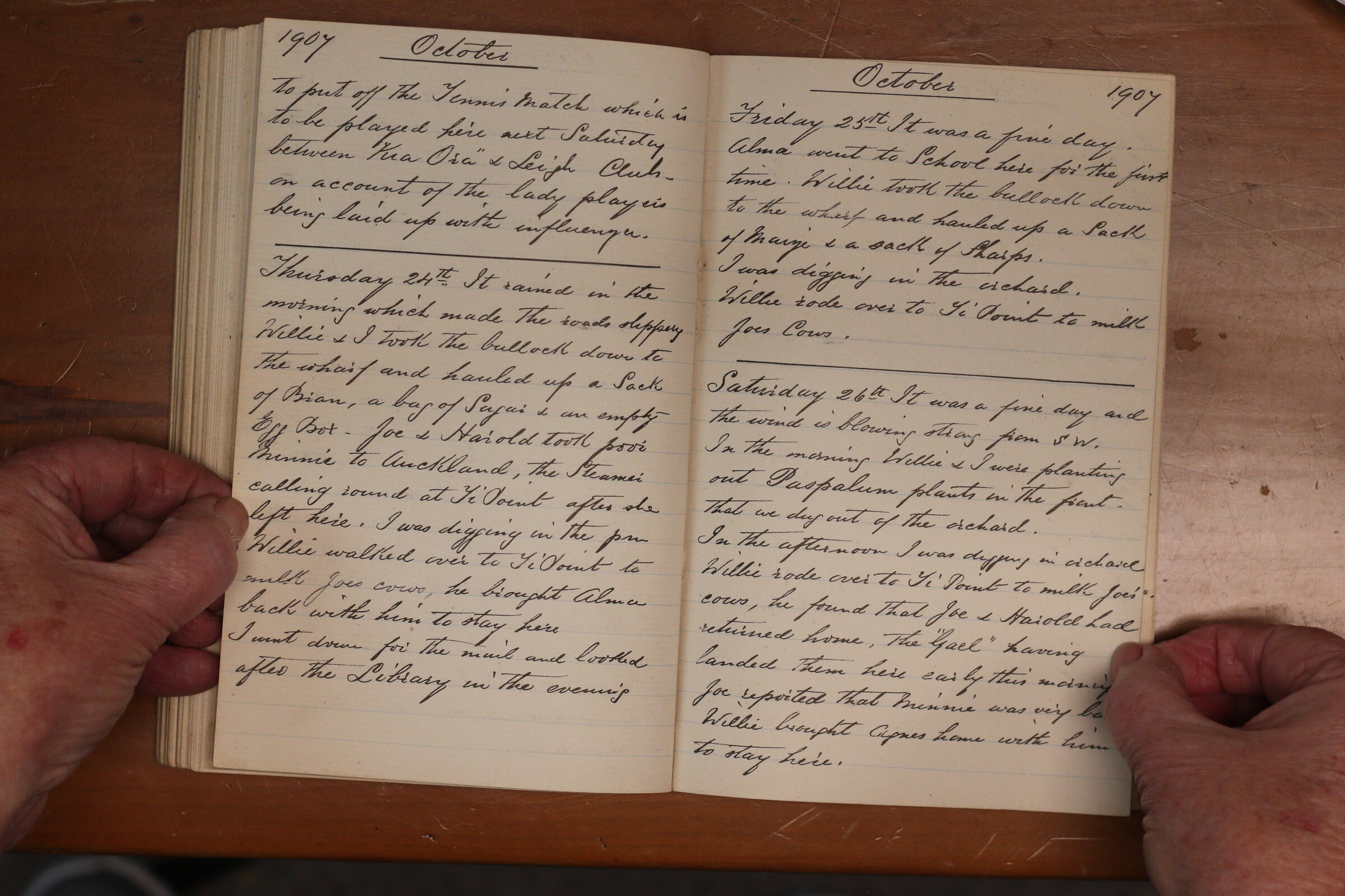 Original CS Clarke diary page