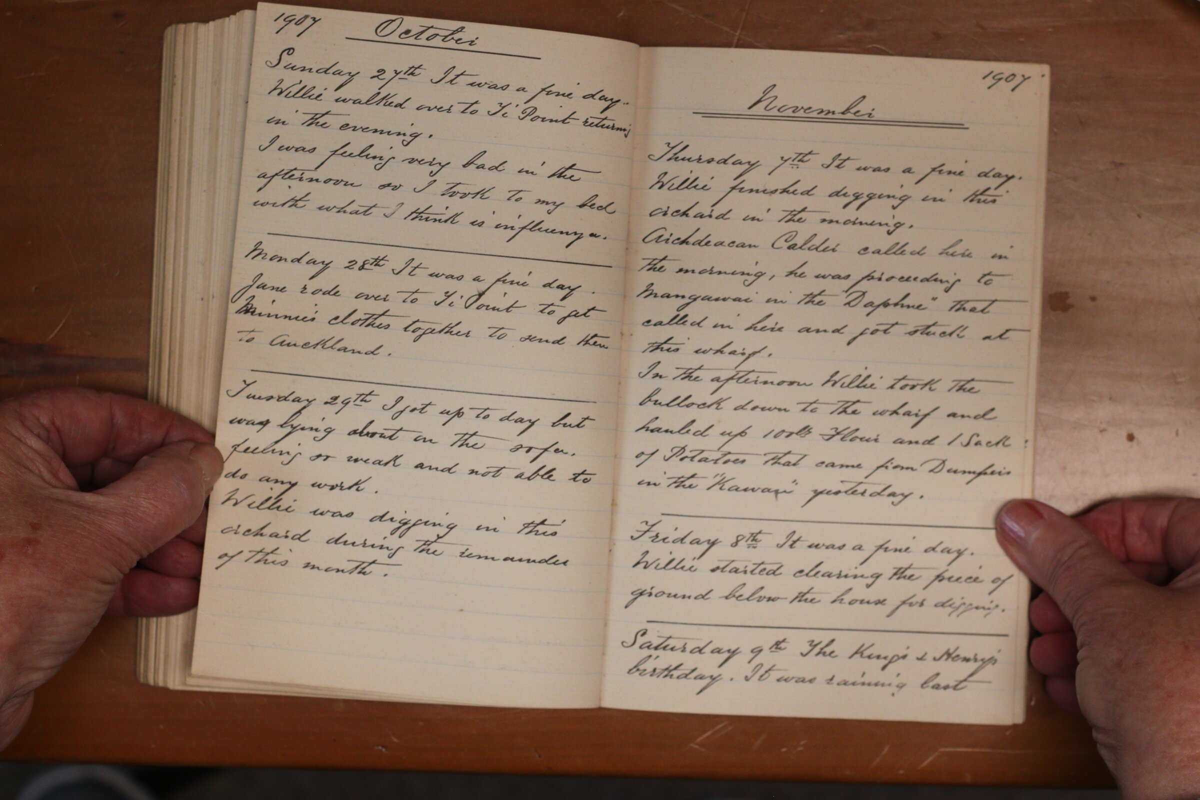 Original CS Clarke diary page