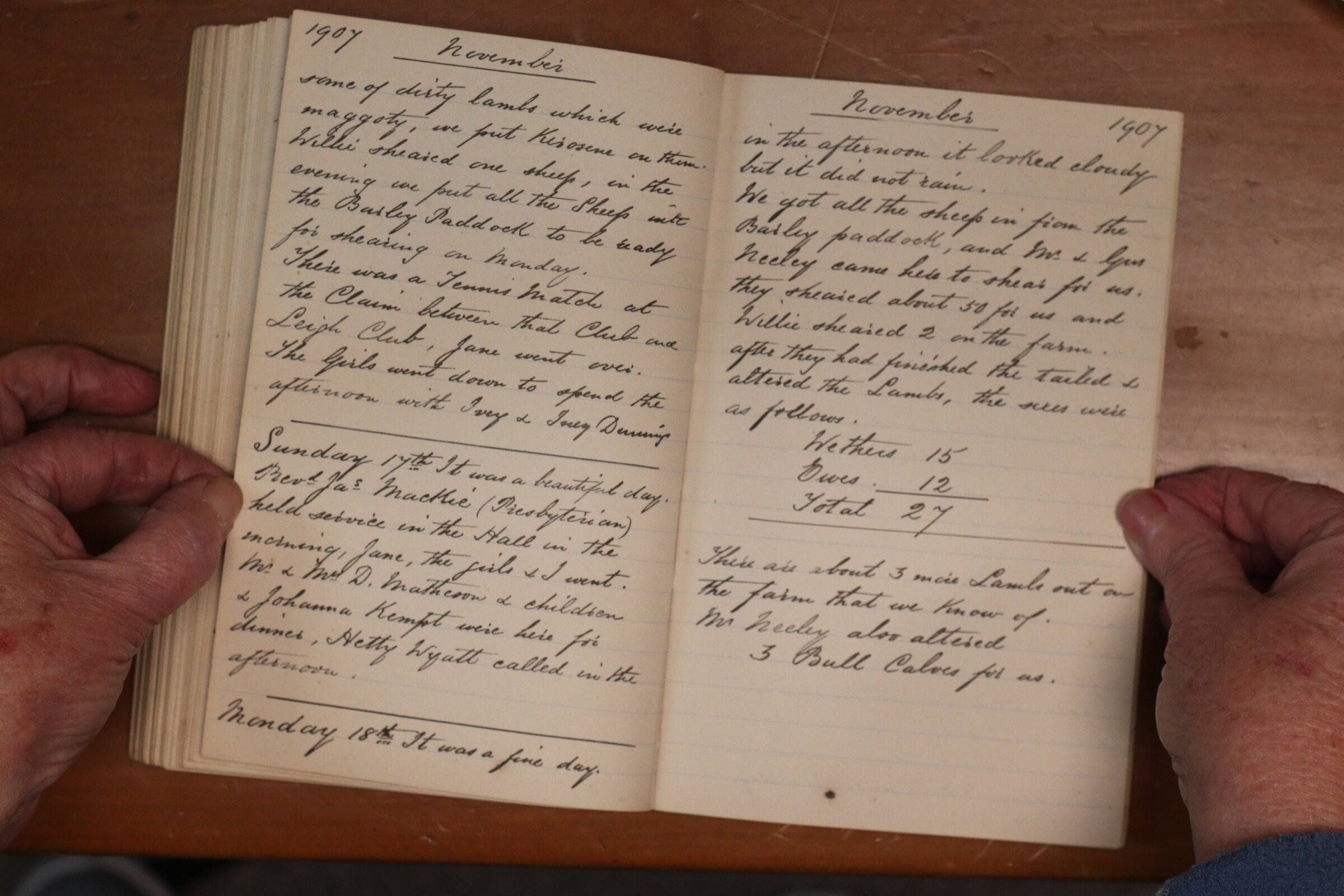 Original CS Clarke diary page