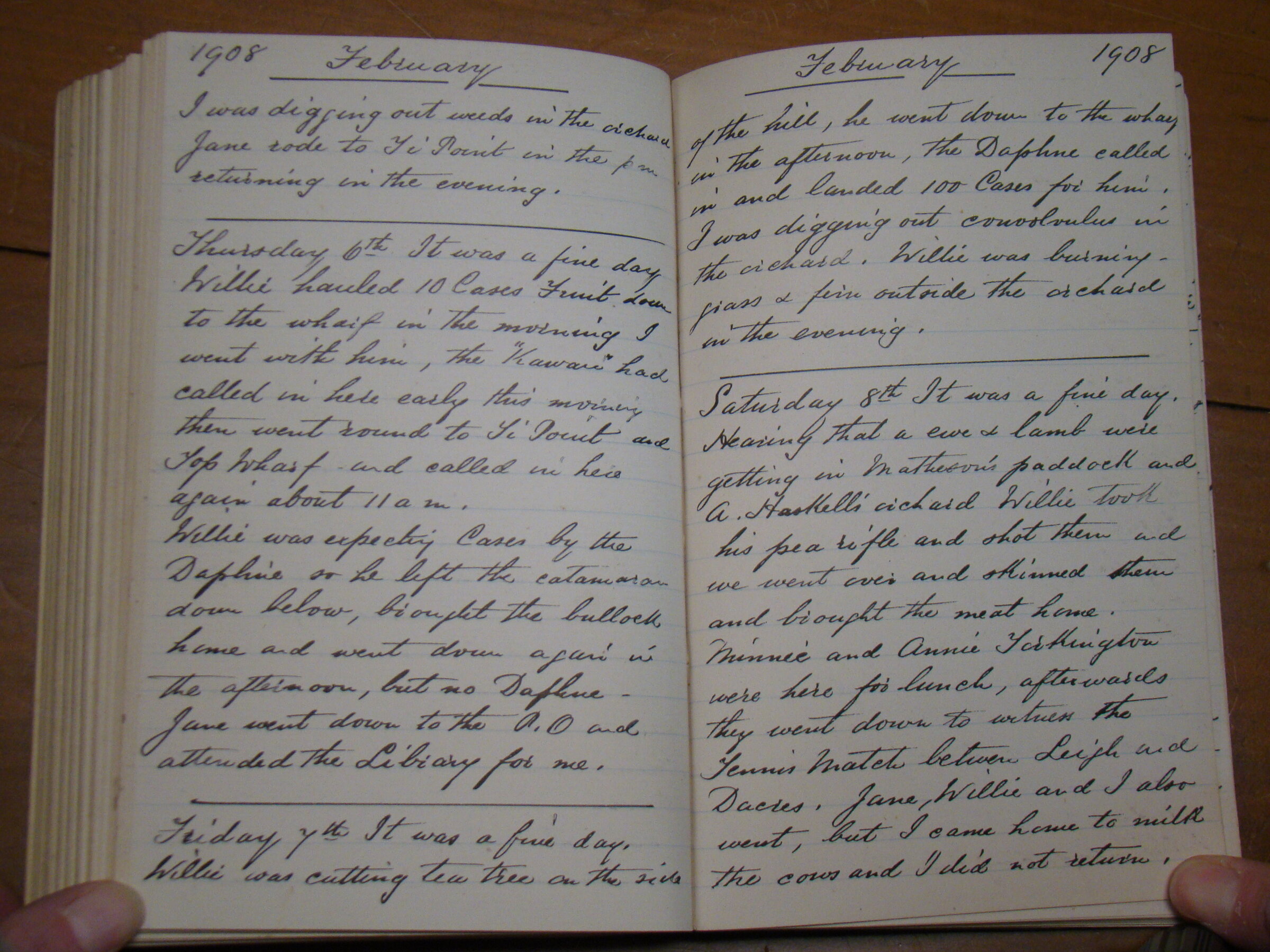 Original CS Clarke diary page