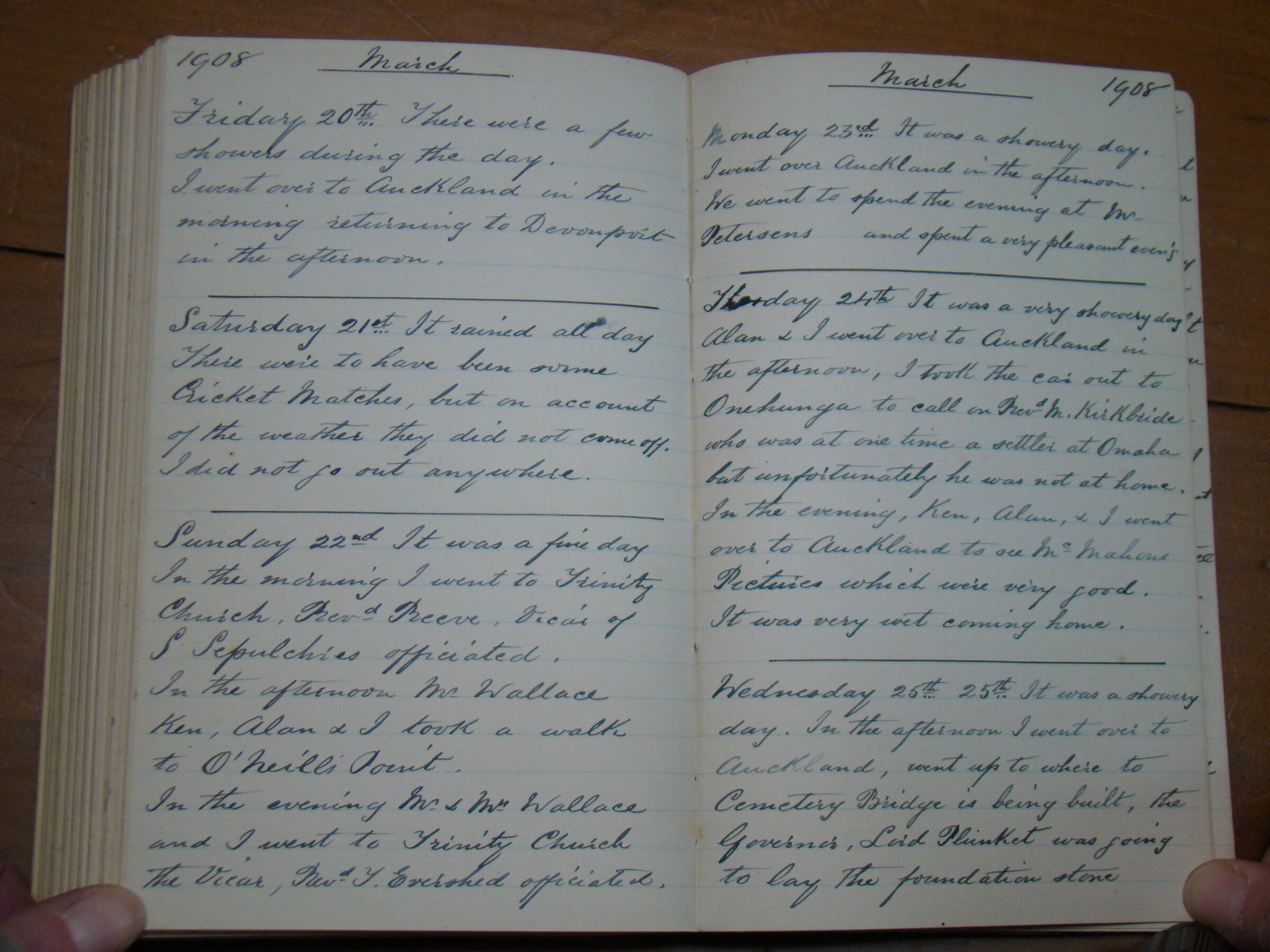 Original CS Clarke diary page