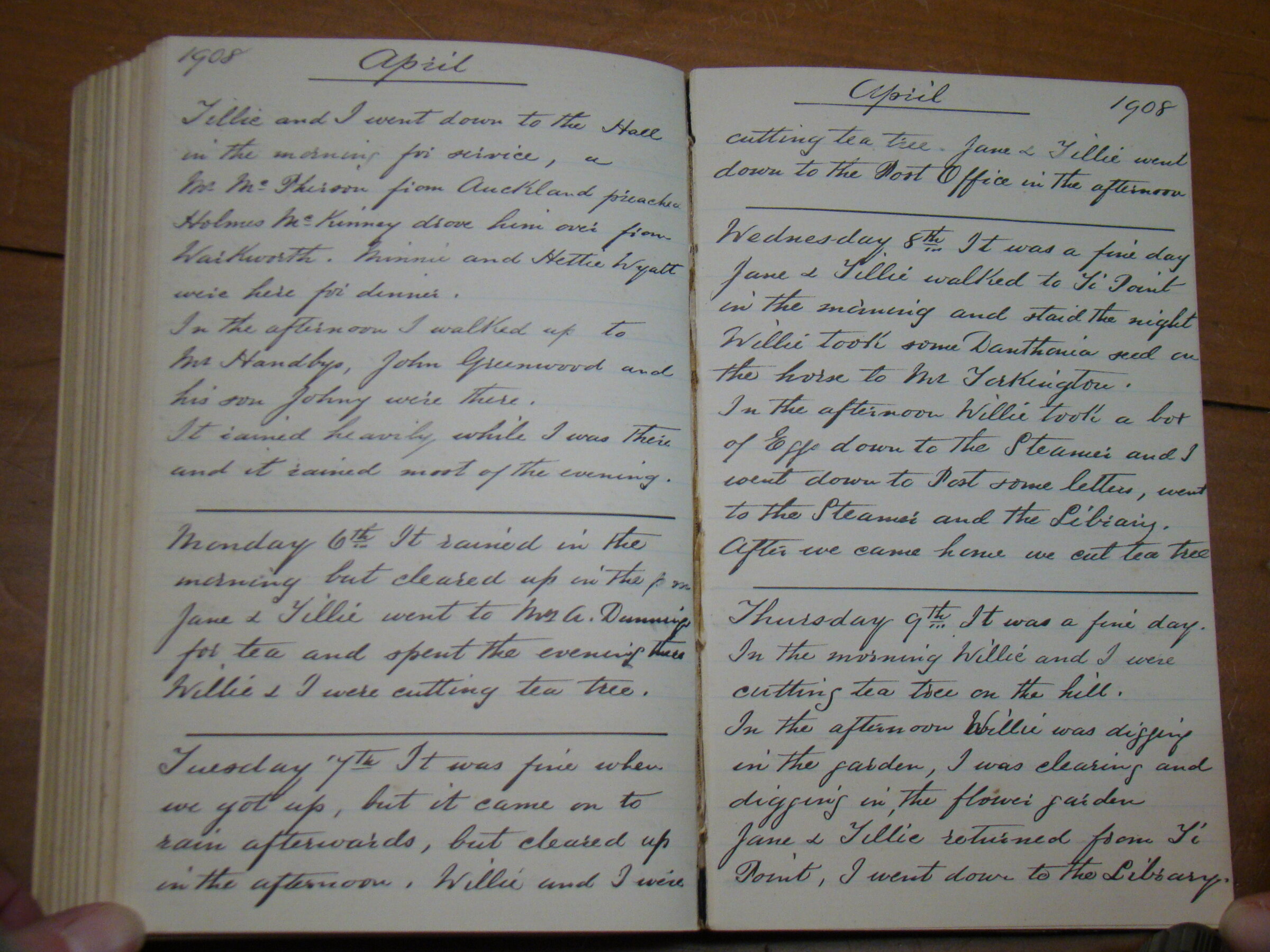 Original CS Clarke diary page