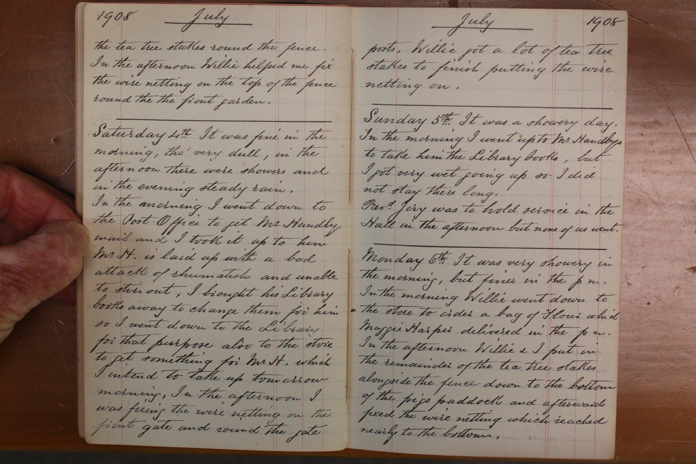 Original CS Clarke diary page