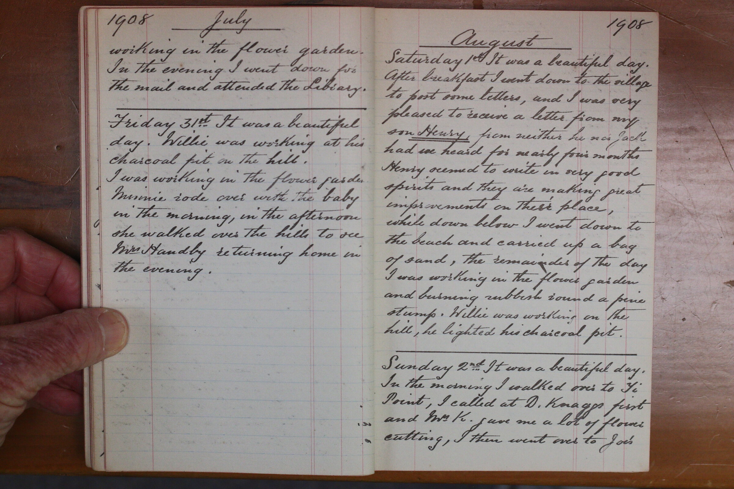 Original CS Clarke diary page